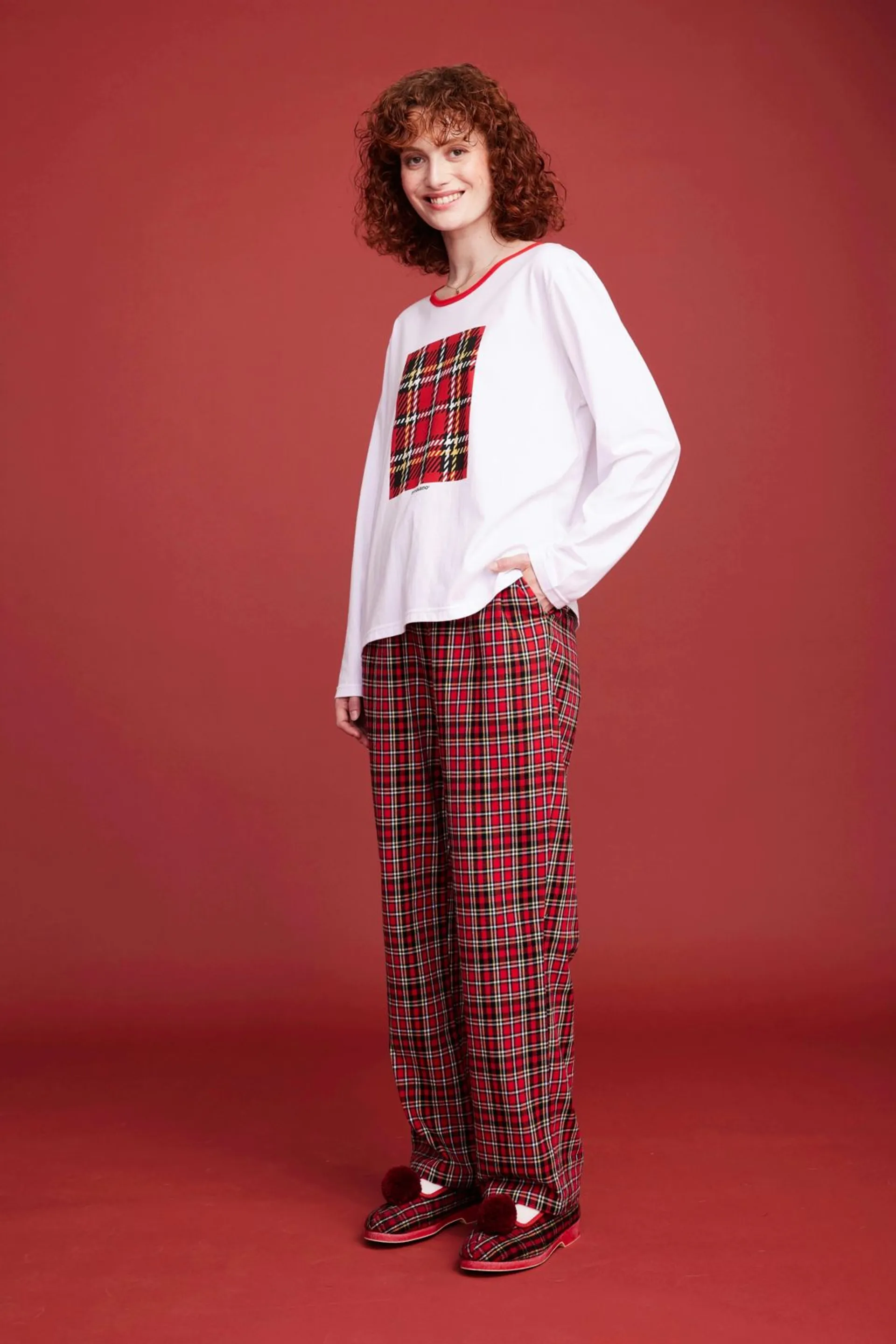 Reino&Aino naisten pyjama - RED - 4