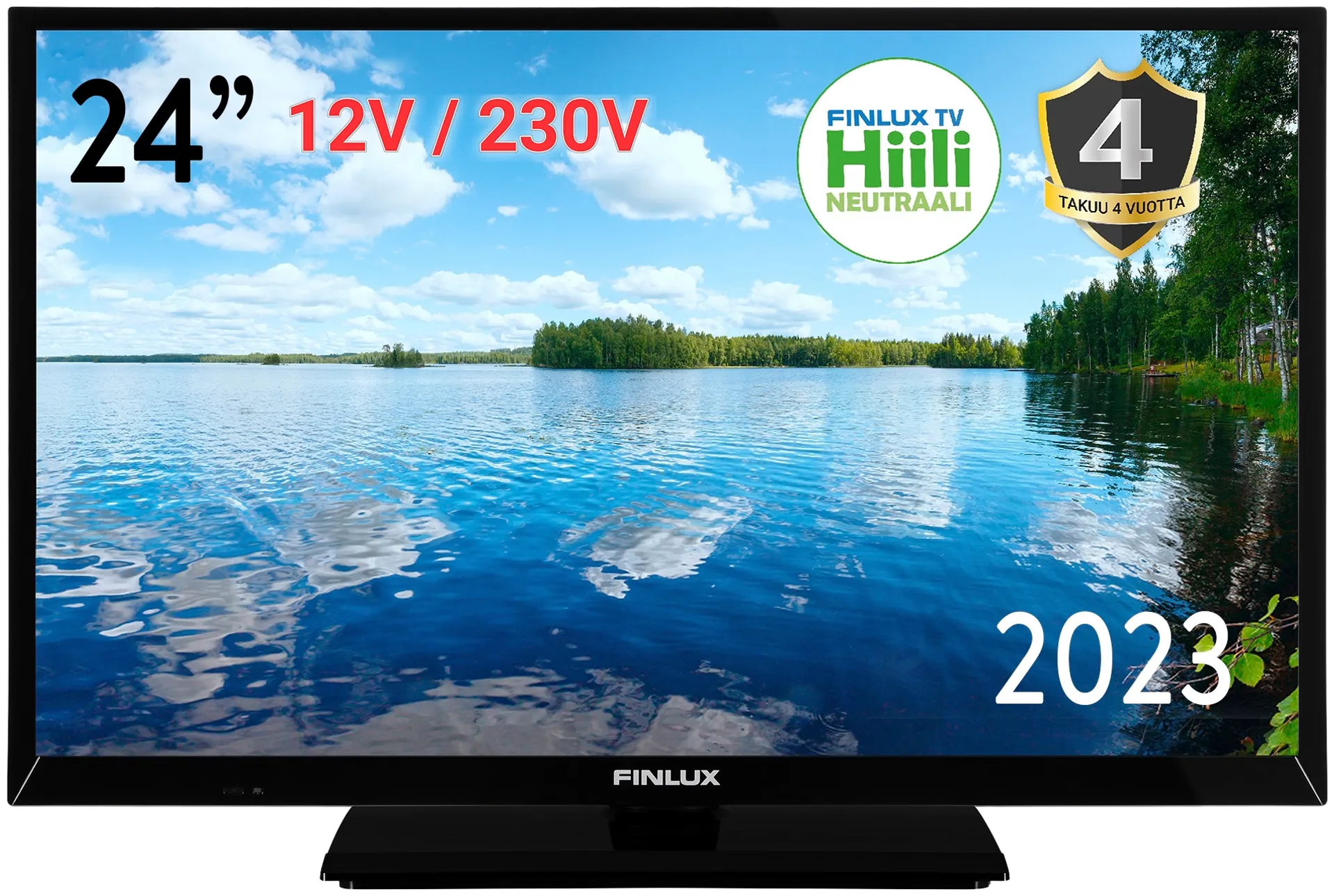 Finlux 24" HD Ready LED TV 12V sekä 230V käyttöjännitteellä 24M6ECI-12E - 1