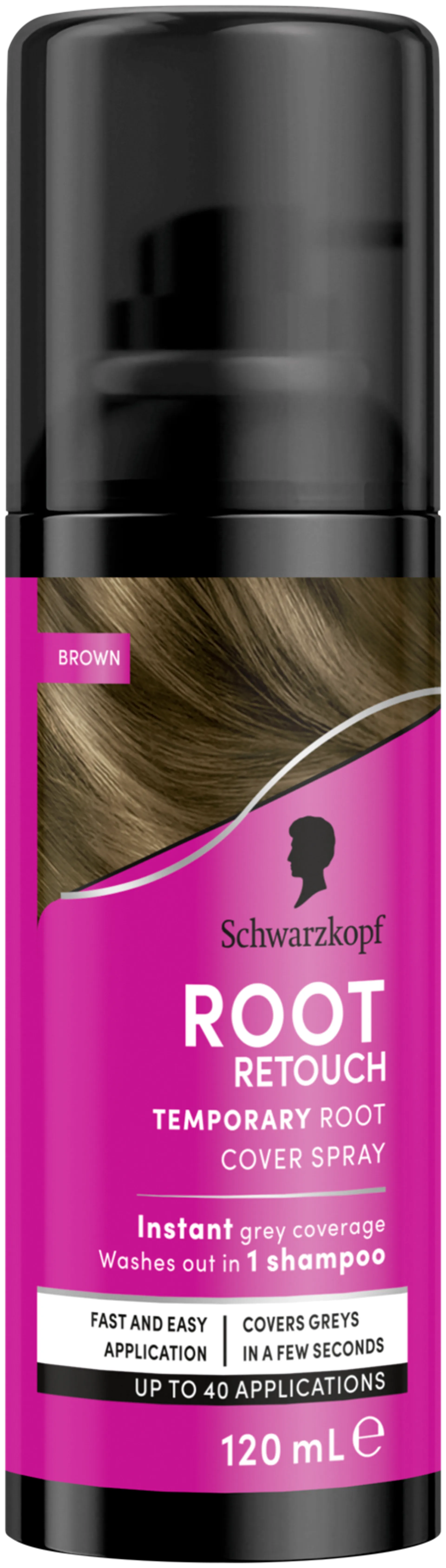 Schwarzkopf Root Retoucher 120 ml Brown hiusväri