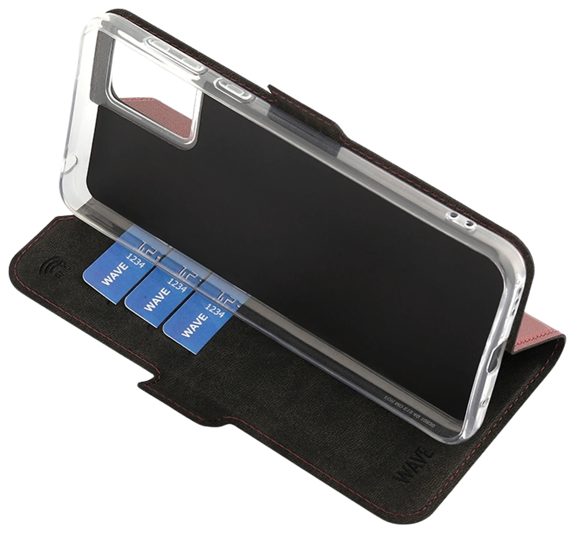 Wave Book Case, Motorola Moto E13, Smoky Sangria - 5