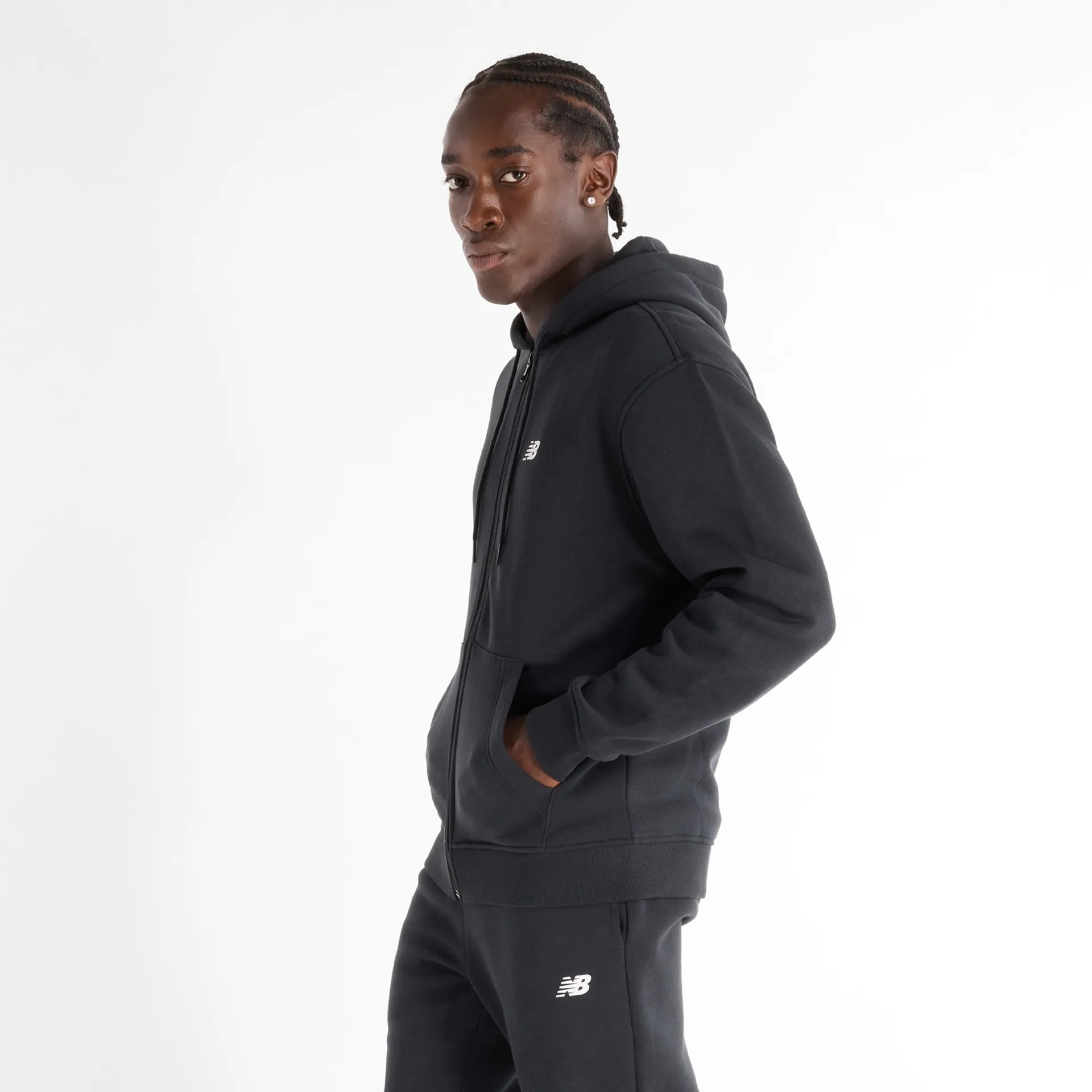 New Balance miesten hupparitakki Sport Core Brushed Full Zip - BLACK - 2