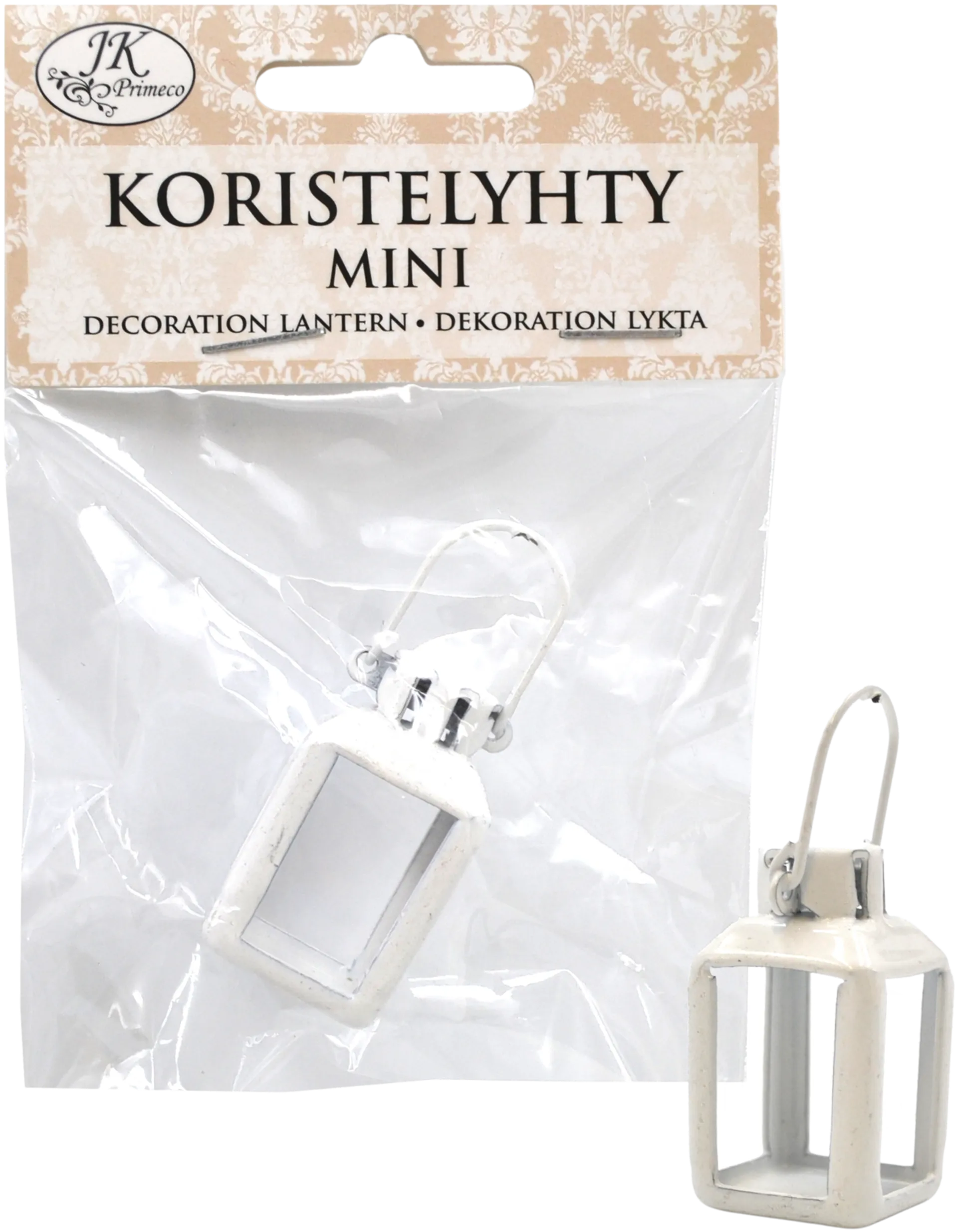 Koristelyhty mini valkea