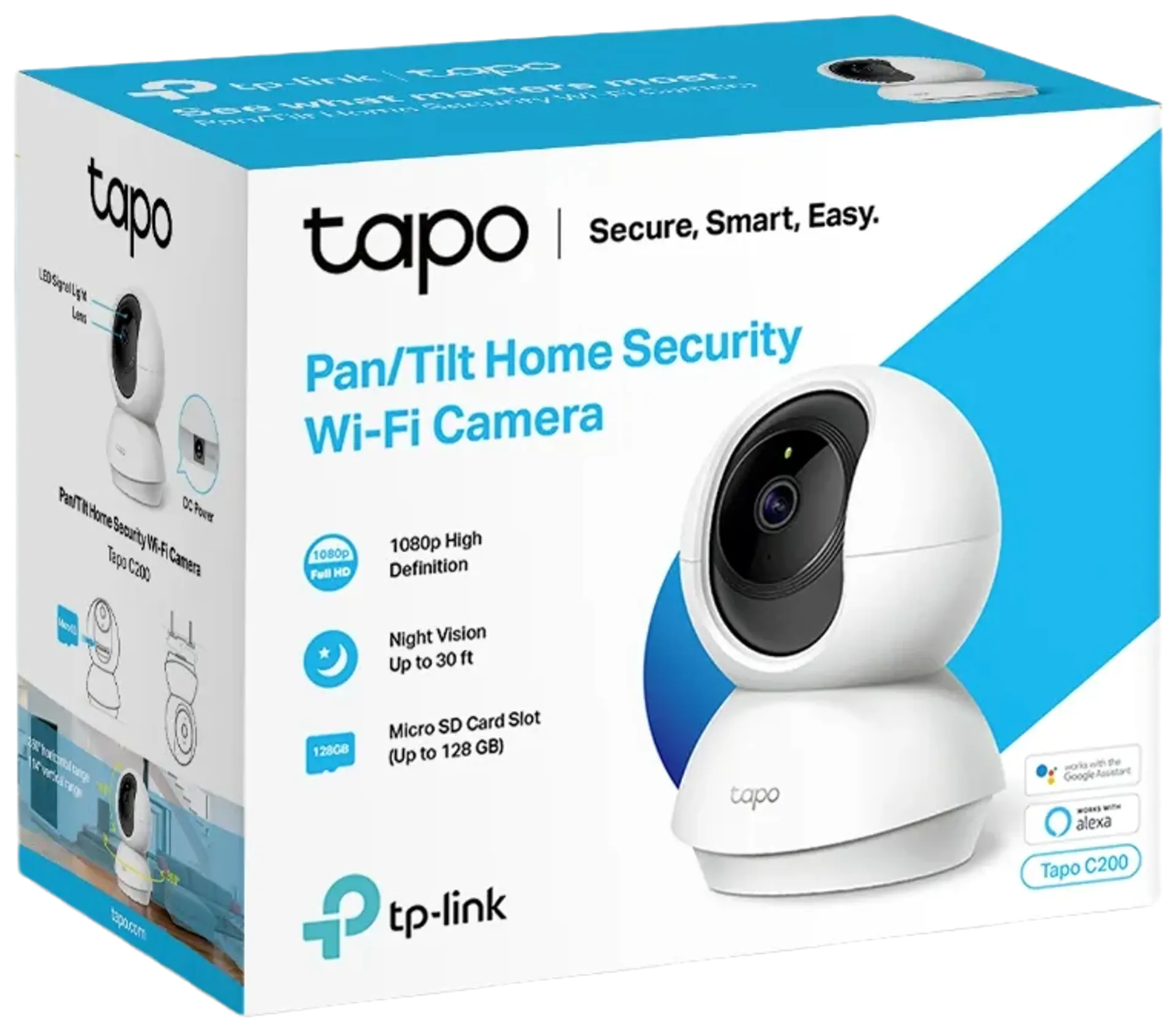 TP-Link Tapo C200 kääntyvä valvontakamera sisäkäyttöön - 3
