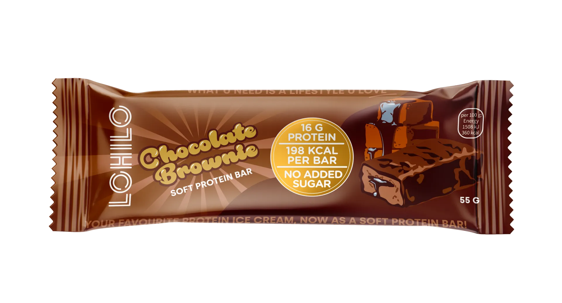 LOHILO proteiinipatukka Chocolate Brownie 55g