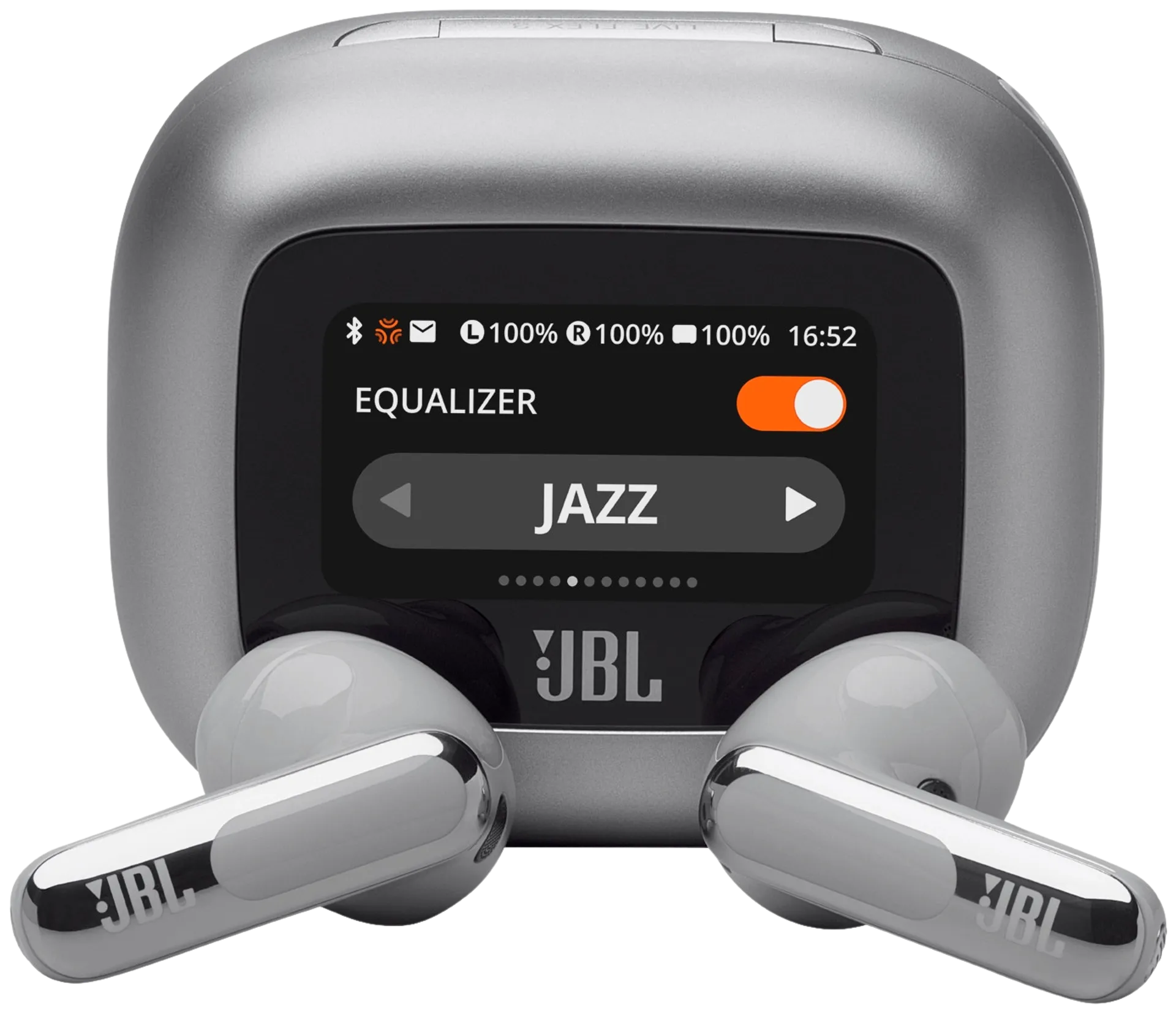 JBL Bluetooth vastamelunappikuulokkeet Live Flex 3 hopea - 2