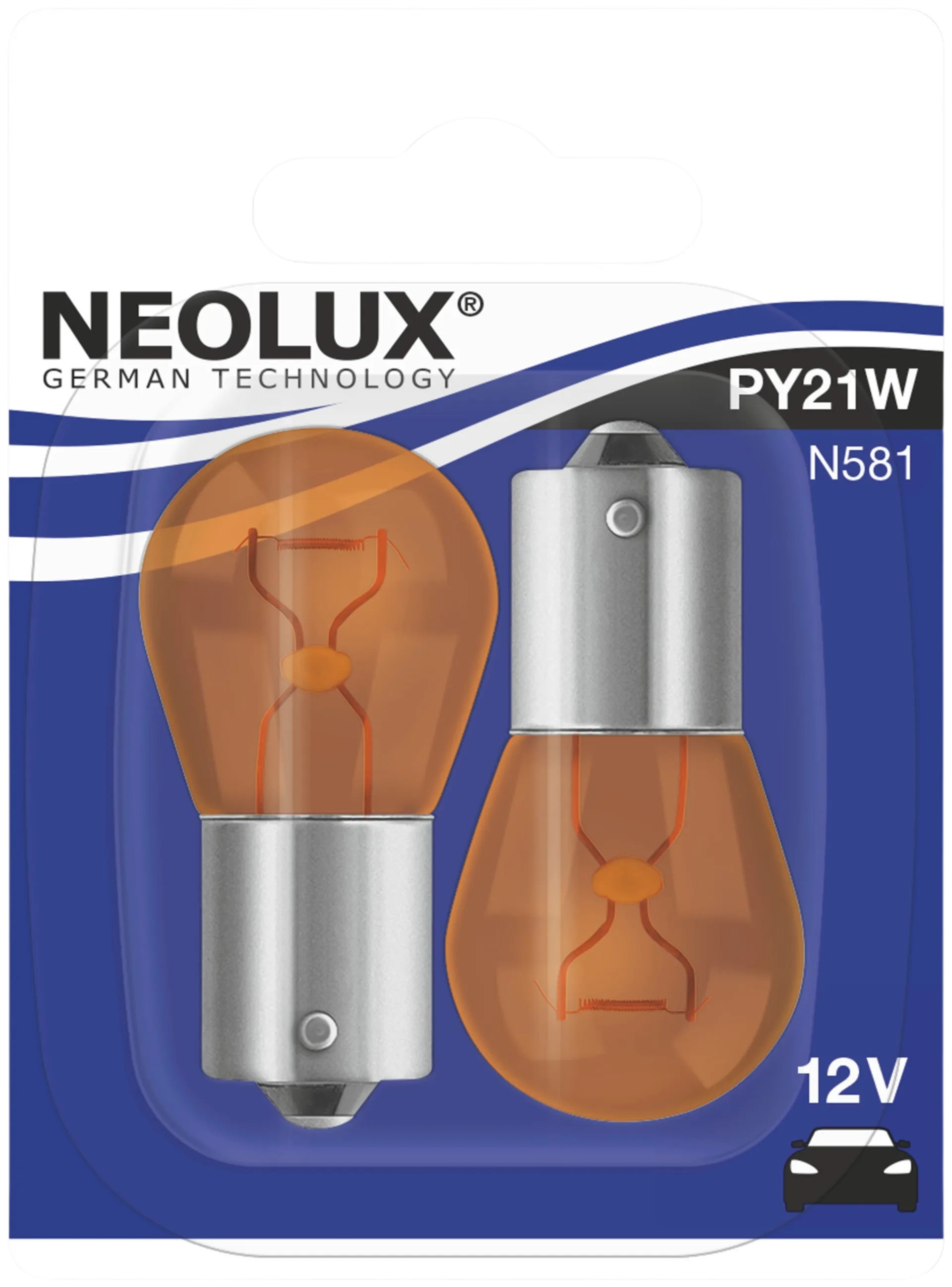 Neolux polttimo PY21W 2kpl