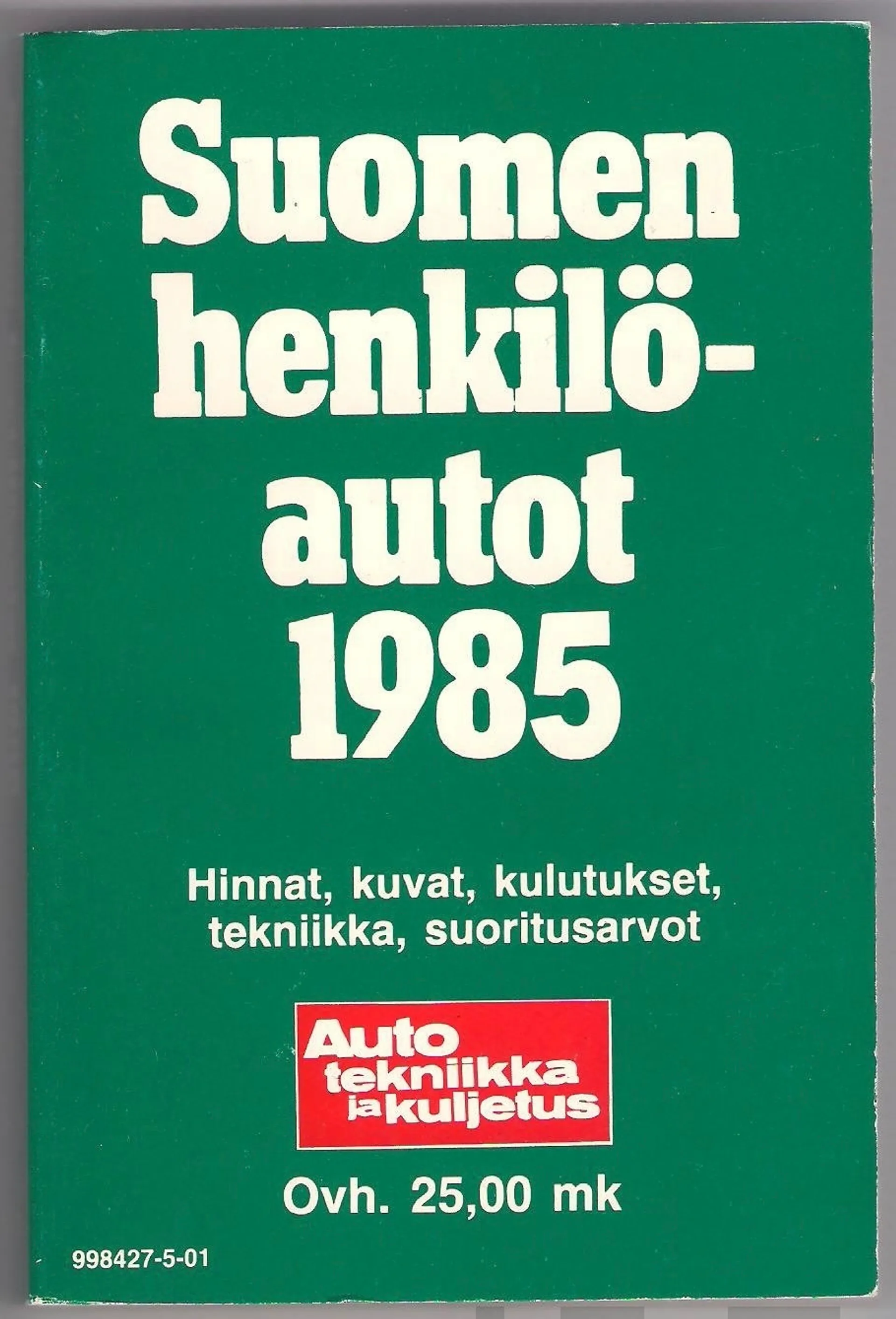 Suomen henkilöautot 1985