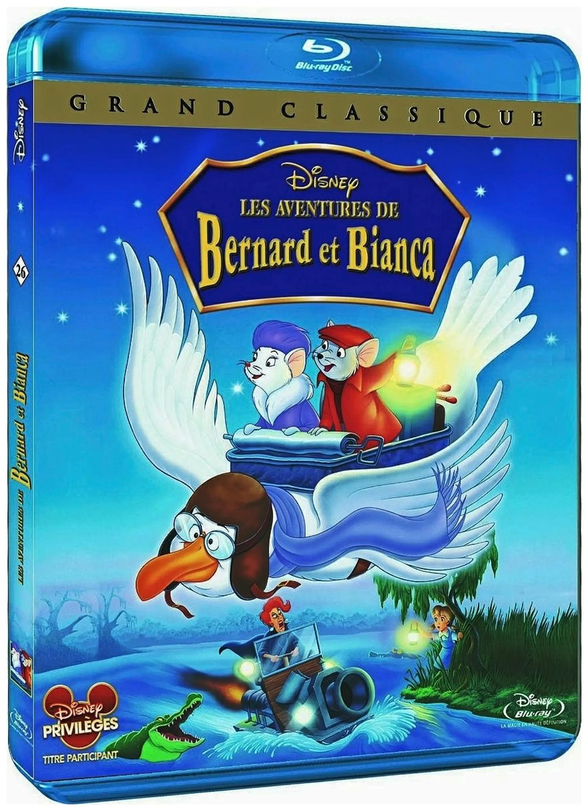 Pelastuspartio Bernard ja Bianca Blu-ray