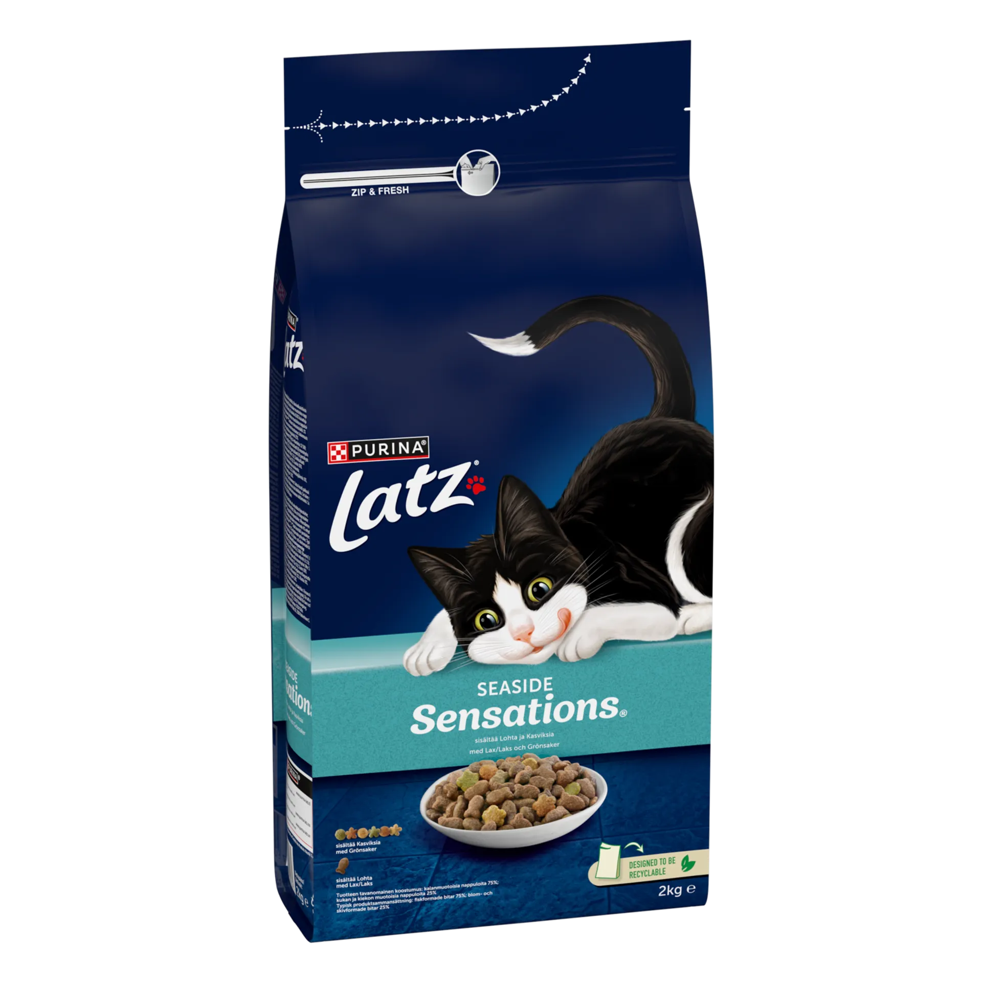 Latz 2kg Seaside Sensations Lohta ja makuna Kasviksia kissanruoka