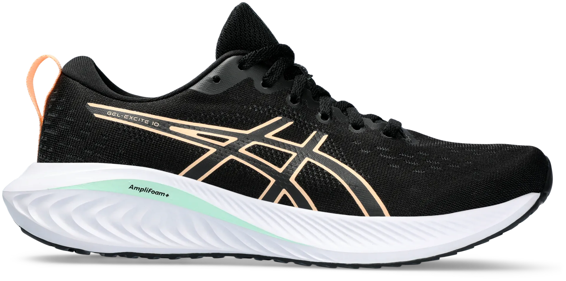 Asics naisten juoksujalkine Gel-Excite 10 - BLACK/APRICOT CRUSH - 1