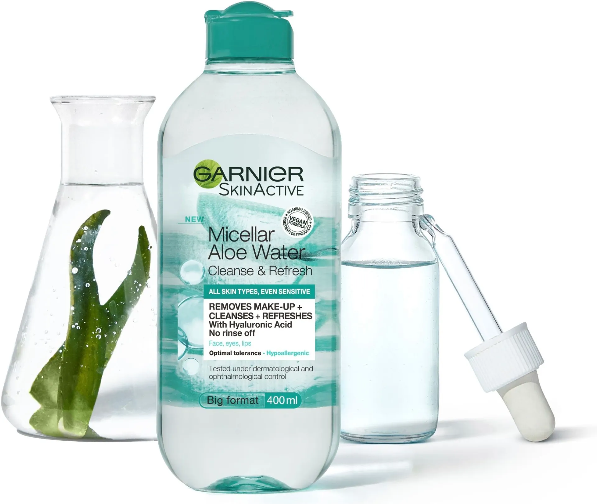 Garnier SkinActive Micellar Aloe Water Cleanse & Refresh puhdistusvesi 400ml - 4