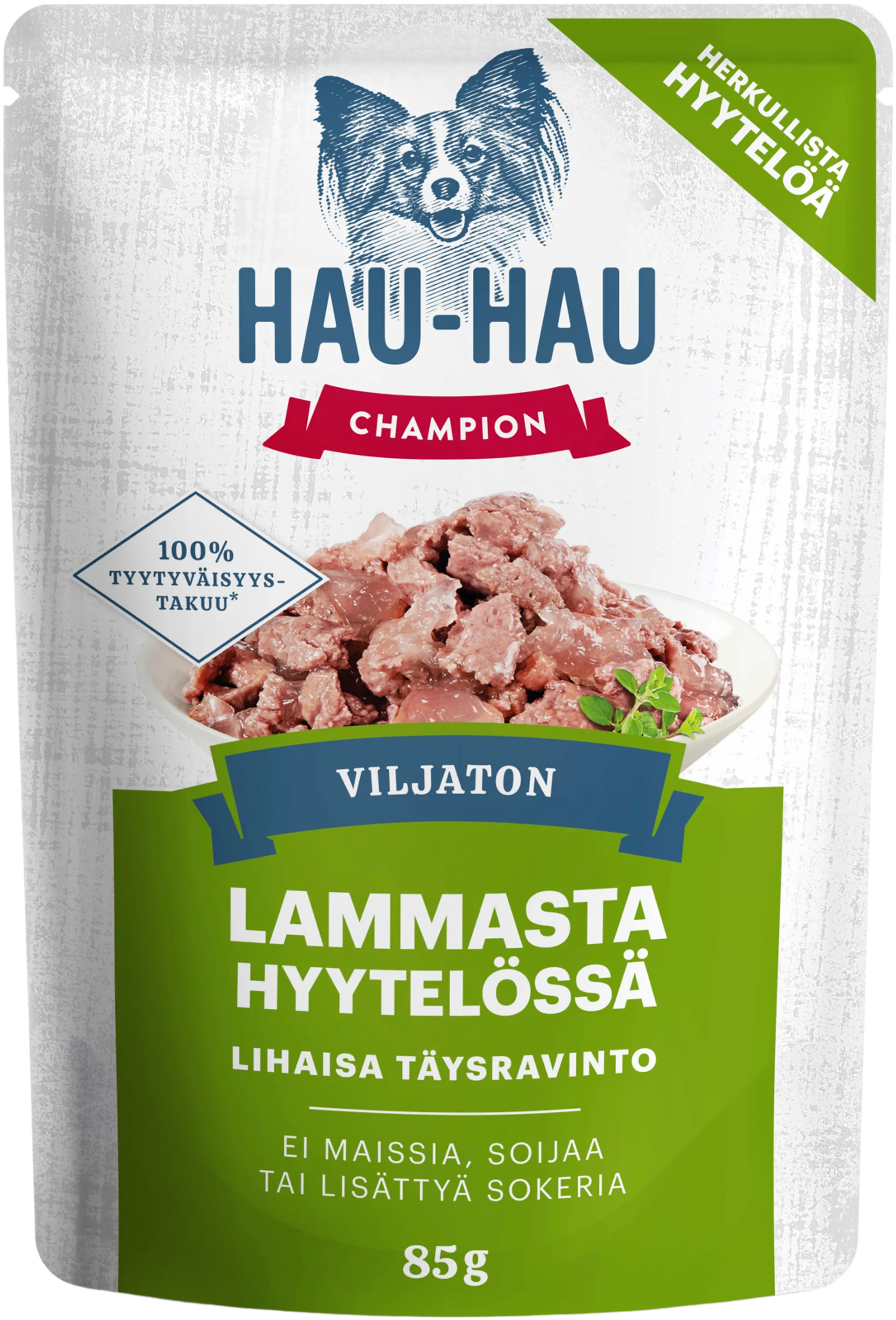 Hau-Hau Champion Viljaton lammasta hyytelössä annosateria täysravinto 85 g
