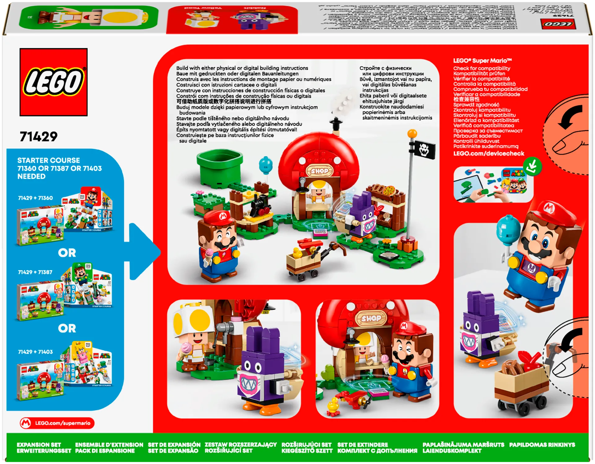 LEGO Super Mario 71429 Nabbit Toadin kaupassa laajennussarja - 3
