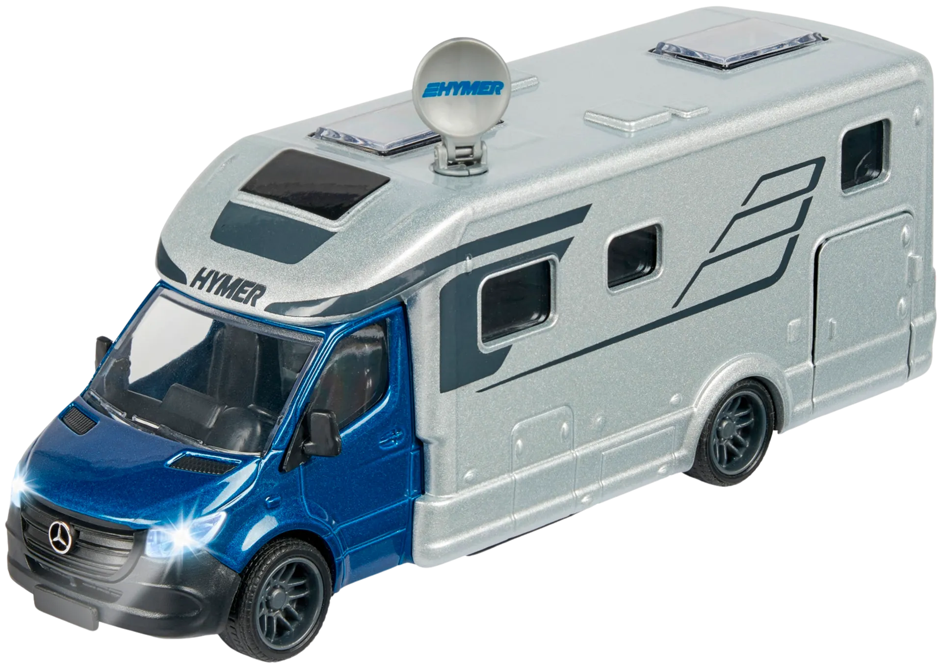 Majorette Hymer B-class matkailuauto, 19 cm, mittasuhde 1:43 - 2