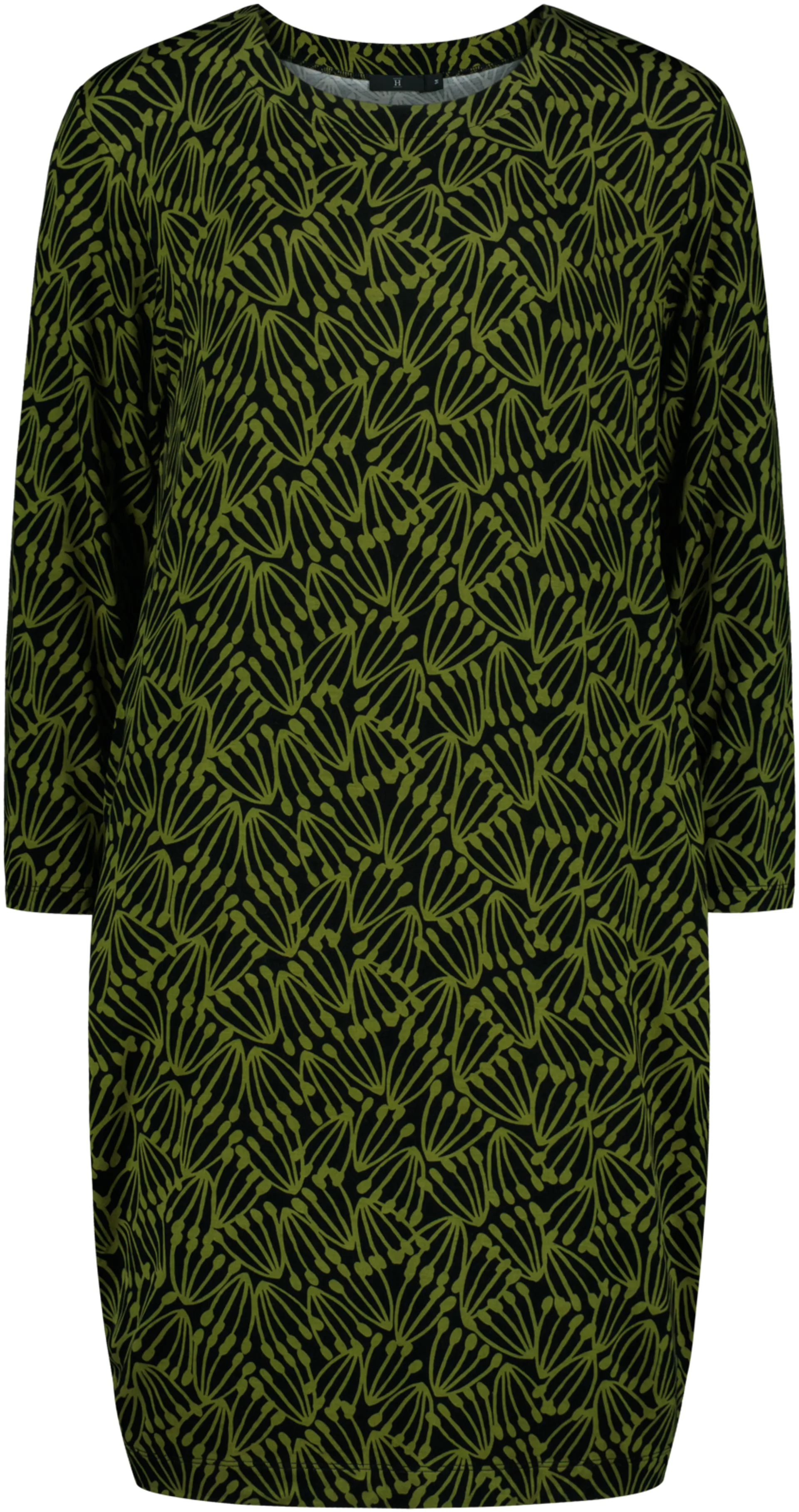 House naisten trikoomekko Inka PatternLab - heteet green&black - 1