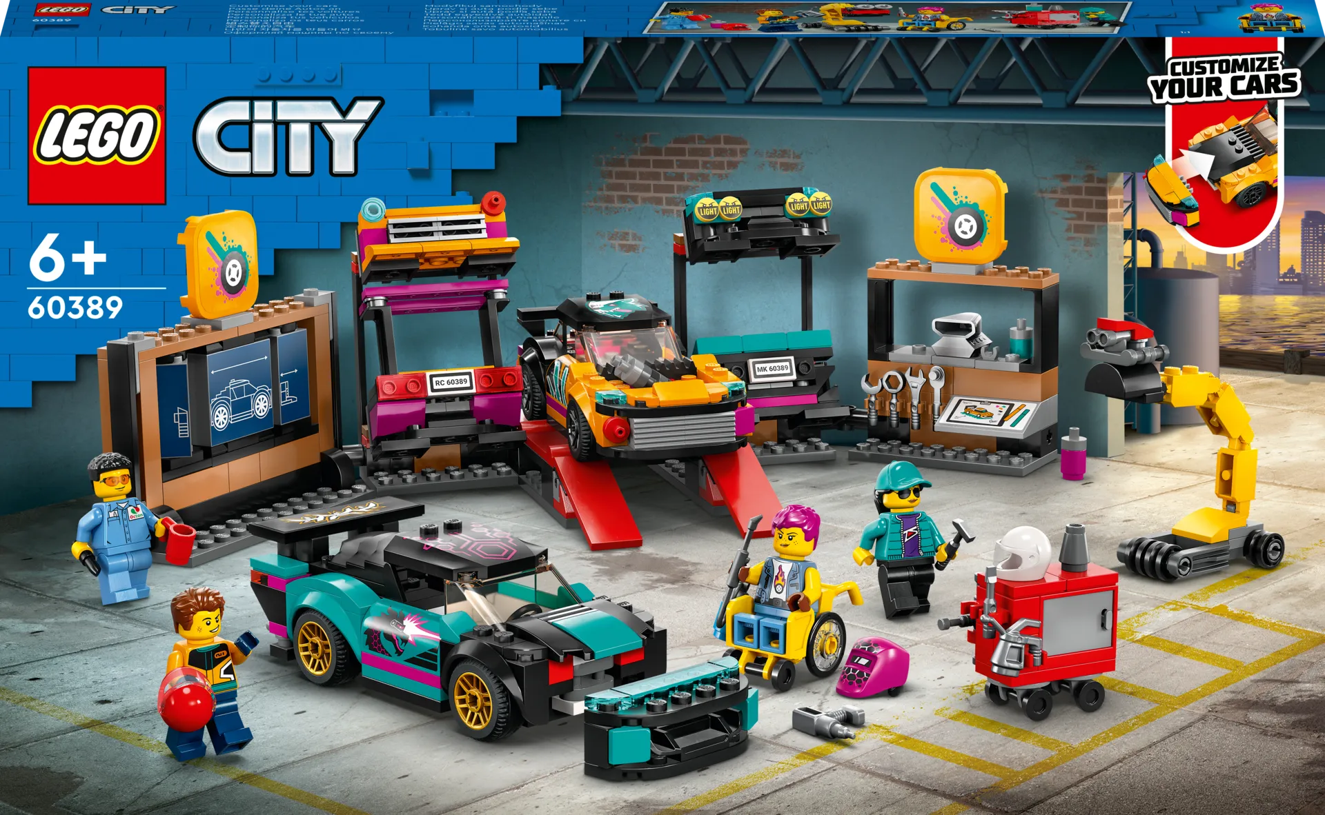 LEGO® City 60389 Autojen tuunaustalli - 1
