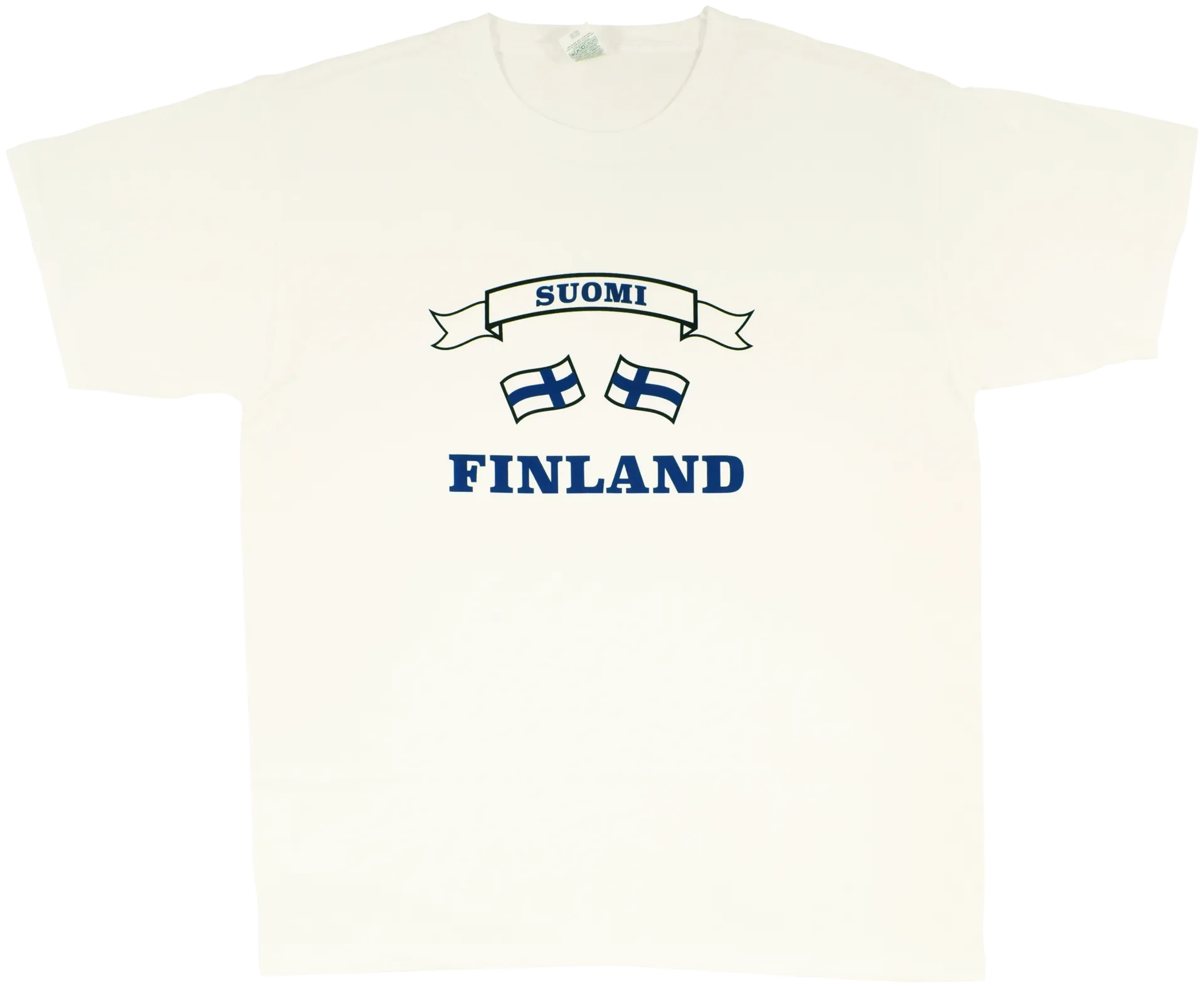 Aikuisten Suomi-paita - VALKOINEN