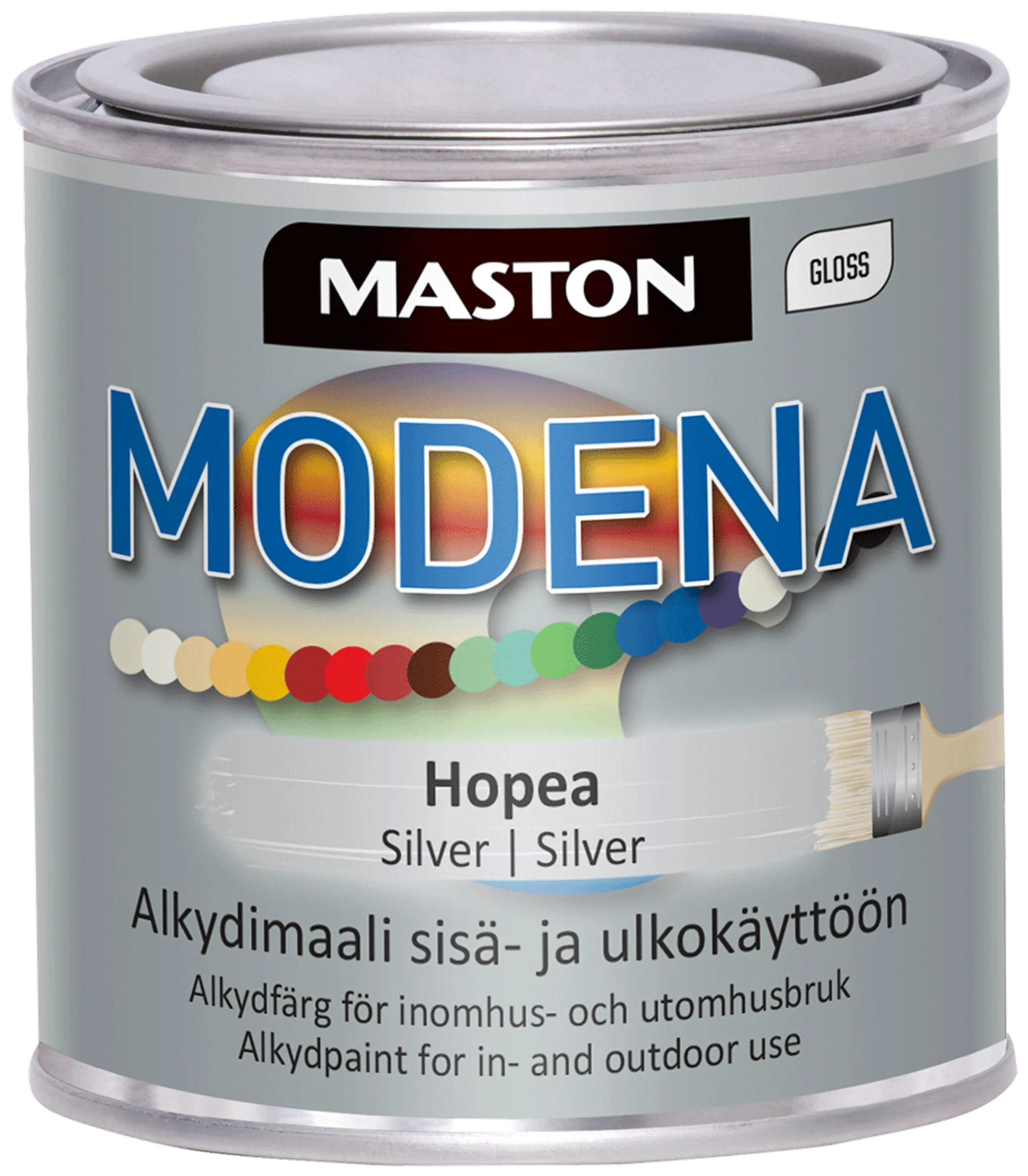 Maston Modena maali 250 ml hopea - 1