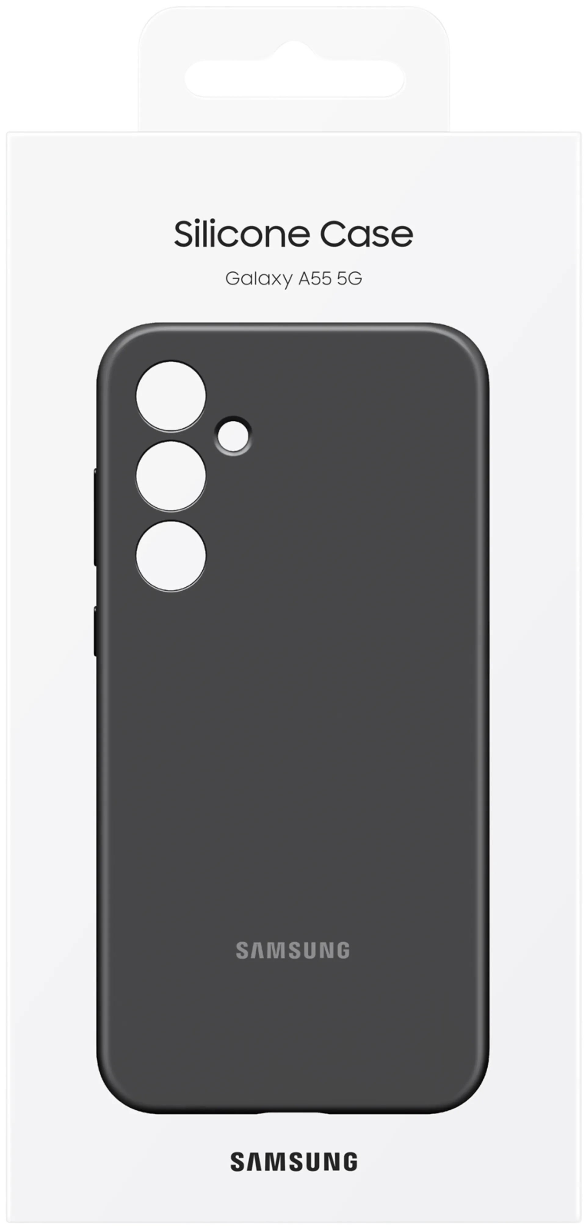 Samsung Galaxy A55 silicone case musta silikonikuori - 7