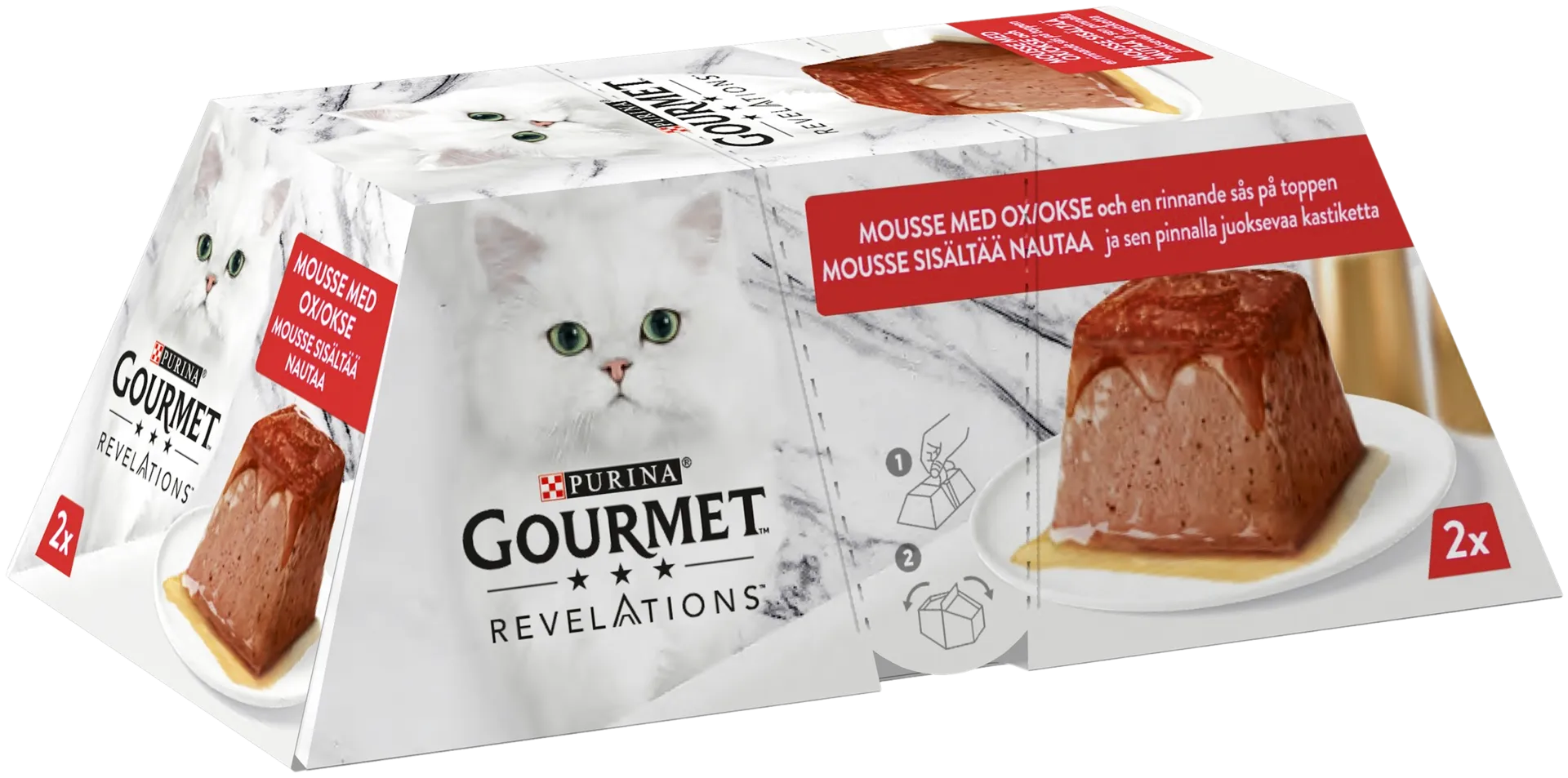 Gourmet Revelations 2x57g Nautaa kissanruoka