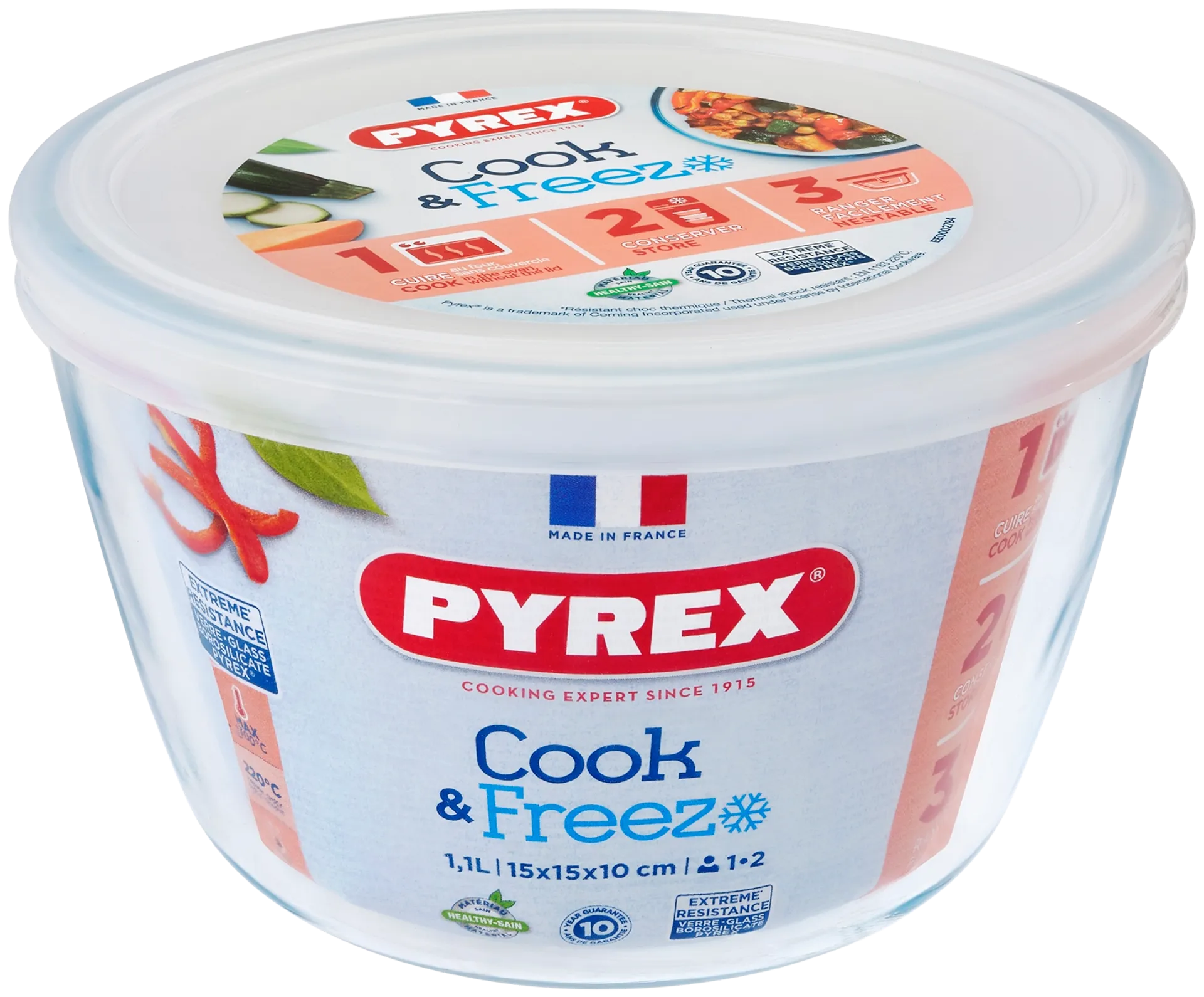 Pyrex vuoka 1,1 l Cook&Freeze - 1