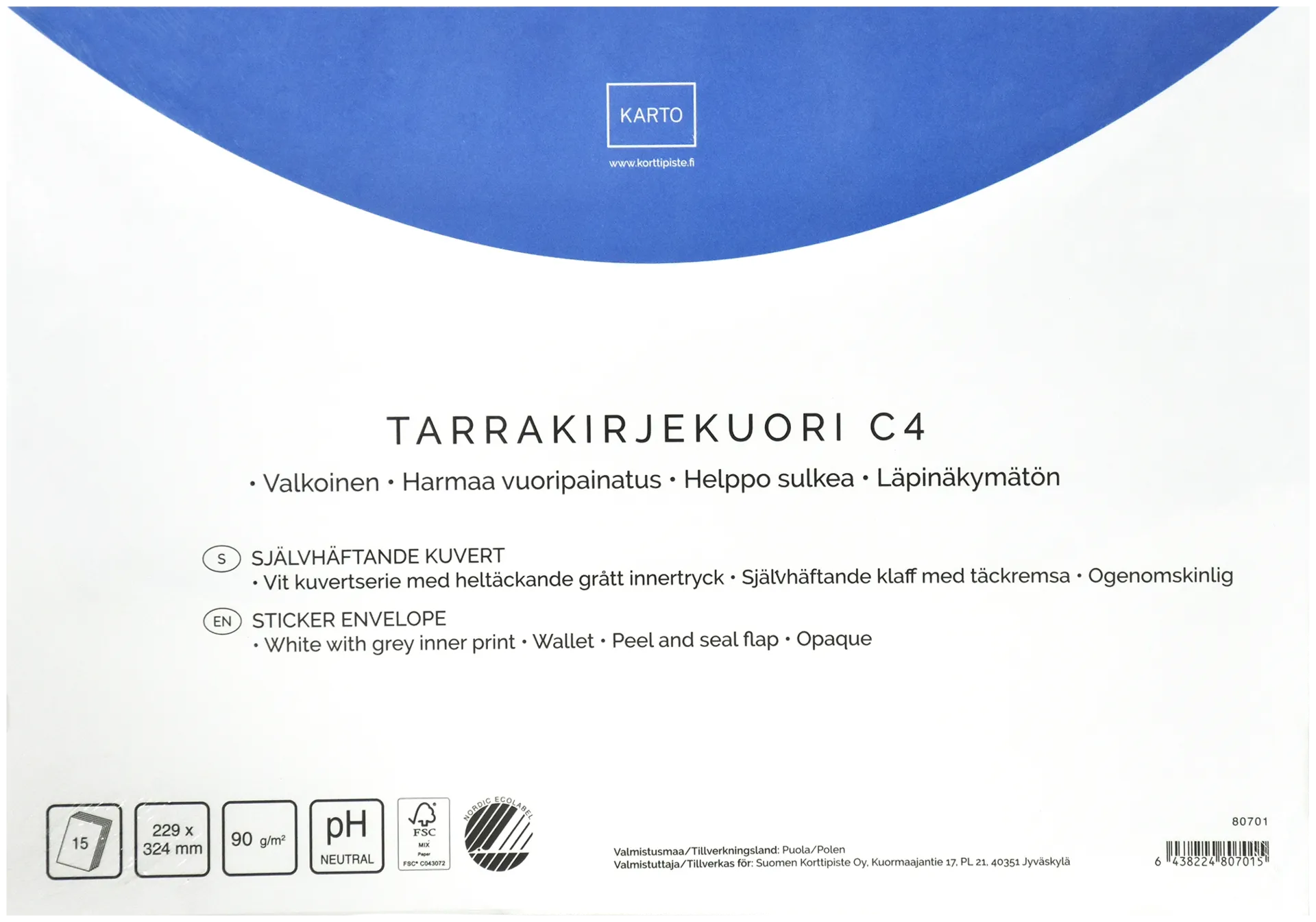 Tarrakuori C4 15kpl/pkt