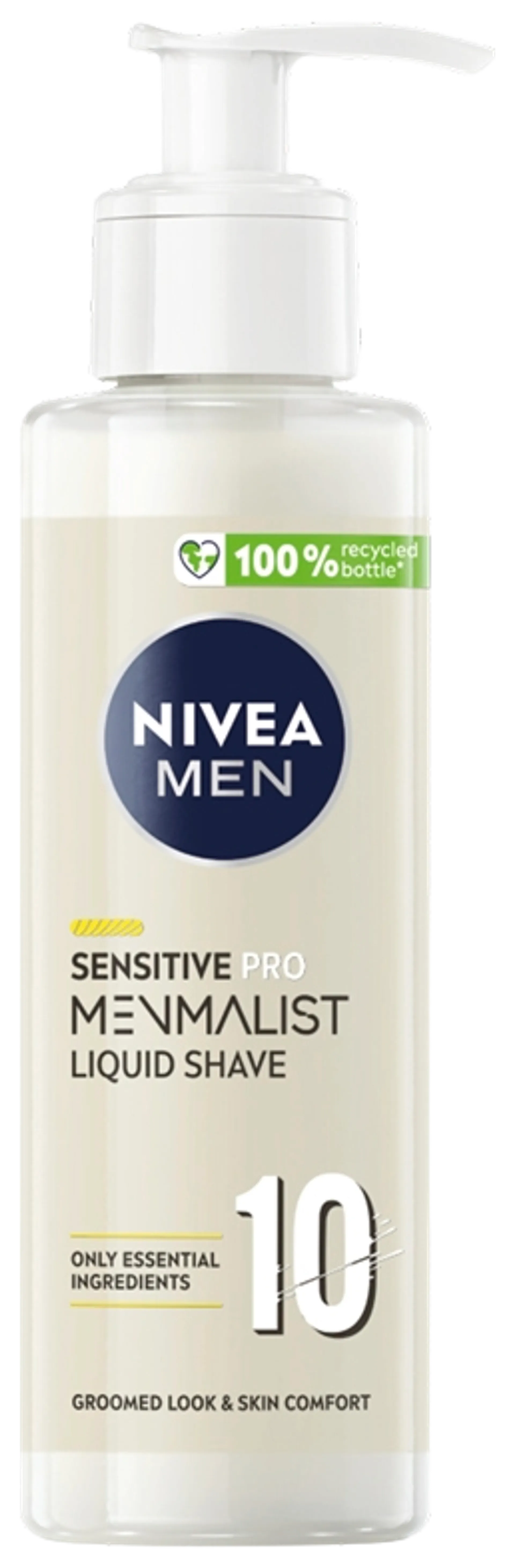 NIVEA MEN 200ml Sensitive Pro Menmalist Liquid Shaving Cream -parranajoneste