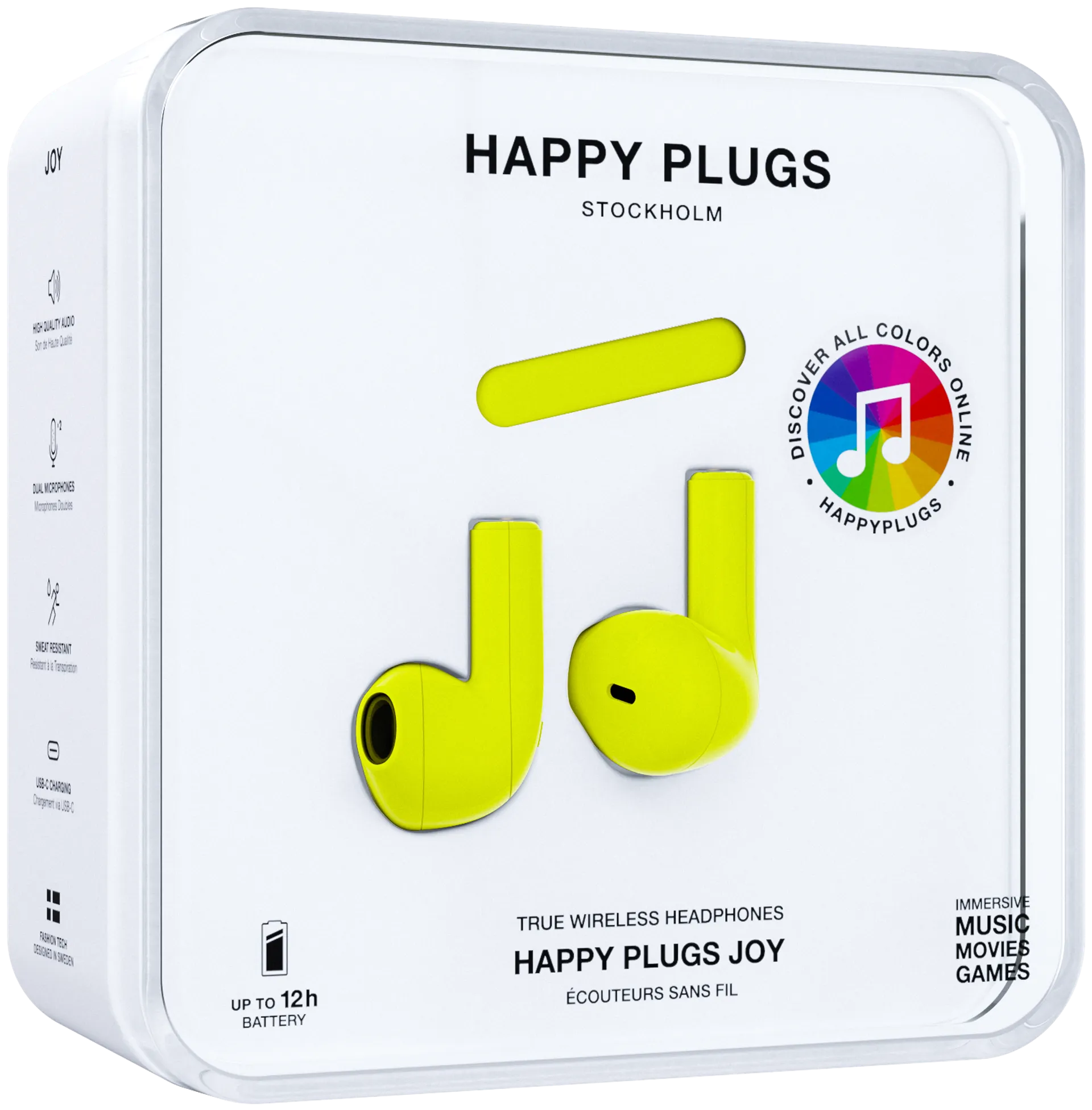 Happy Plugs Bluetooth nappikuulokkeet Joy keltainen - 12