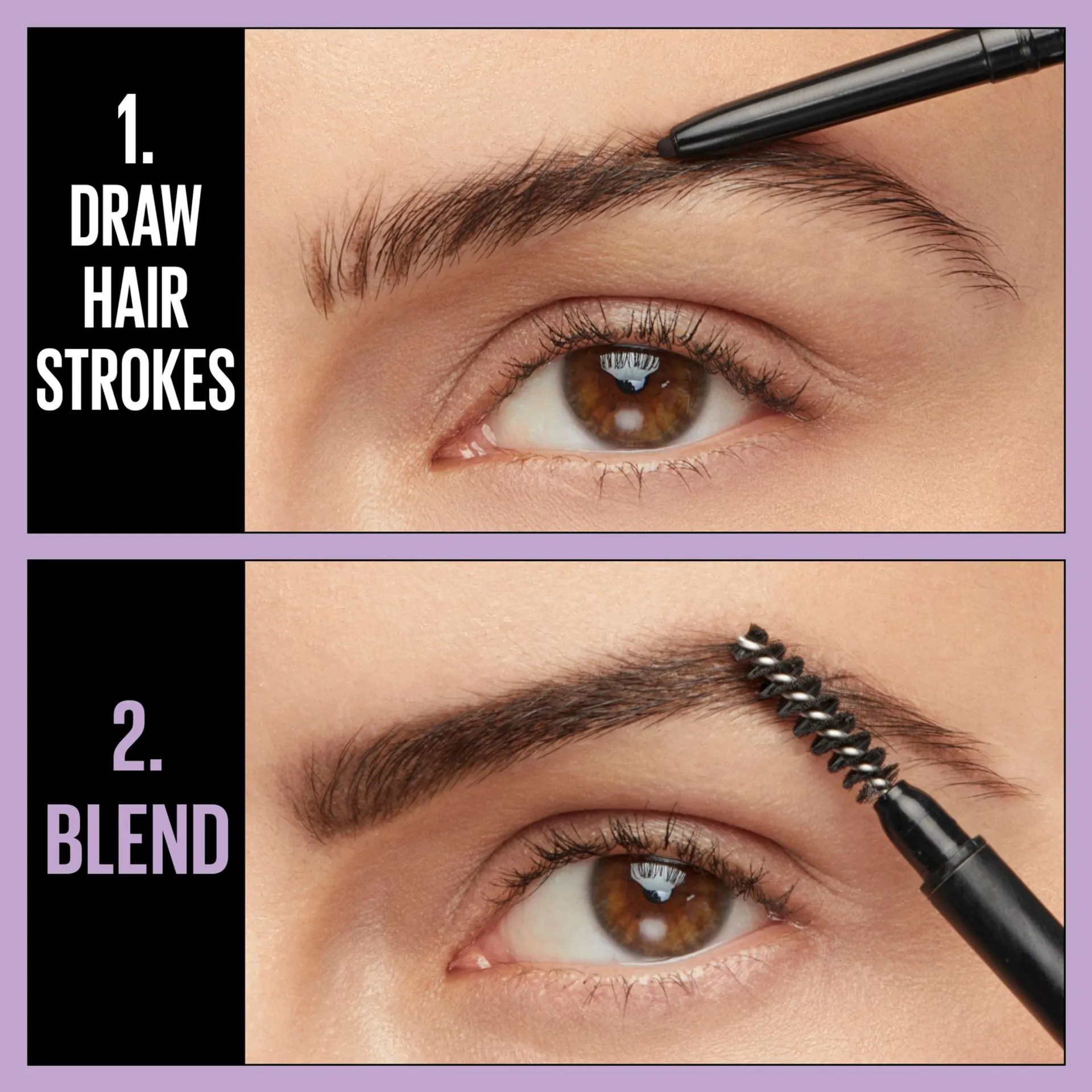 Maybelline New York Express Brow Ultra Slim 07 Black -kulmakynä 0,84g - 5