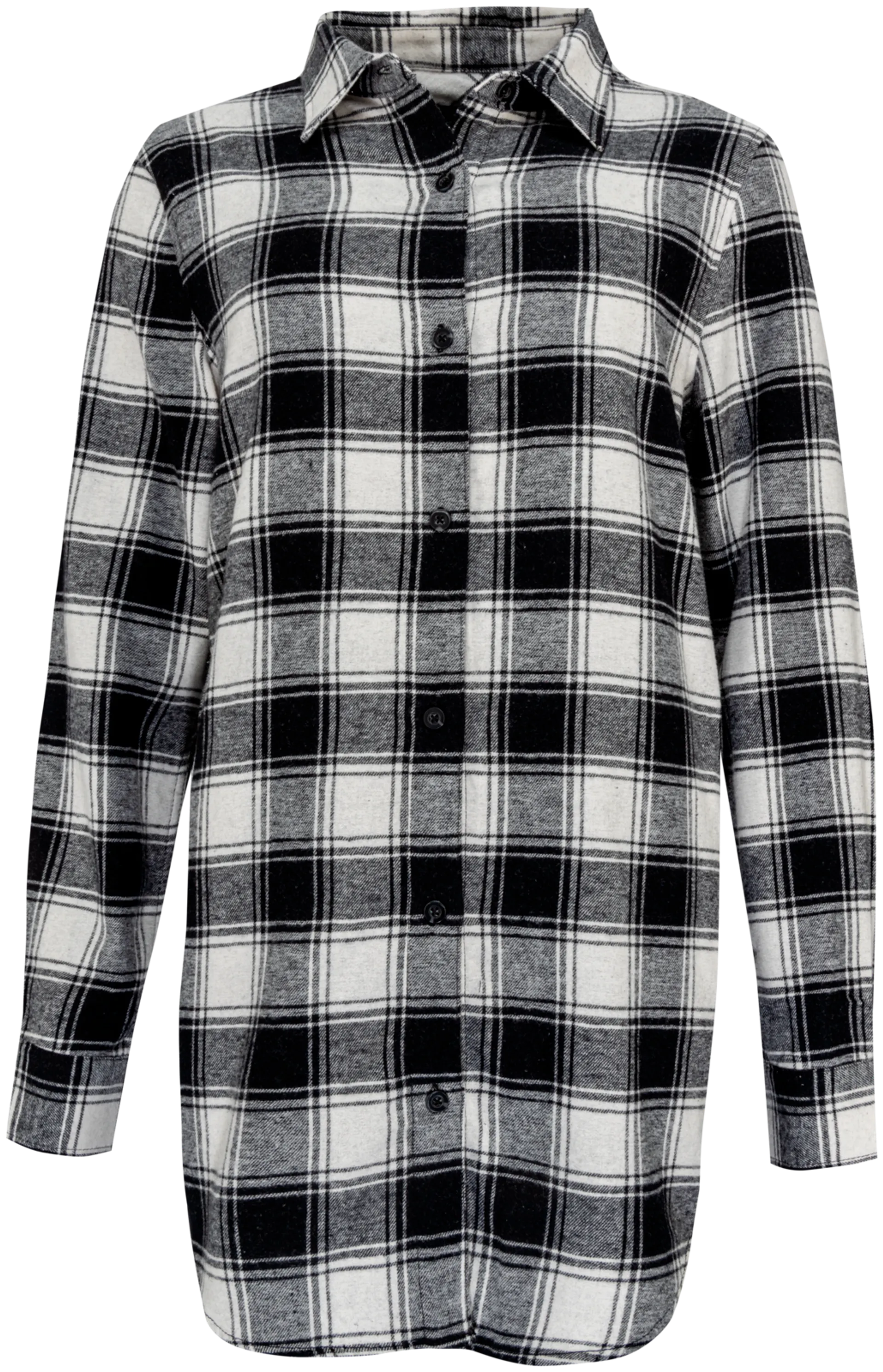 House naisten flanellipaita 228H402434 - black/ white check - 1