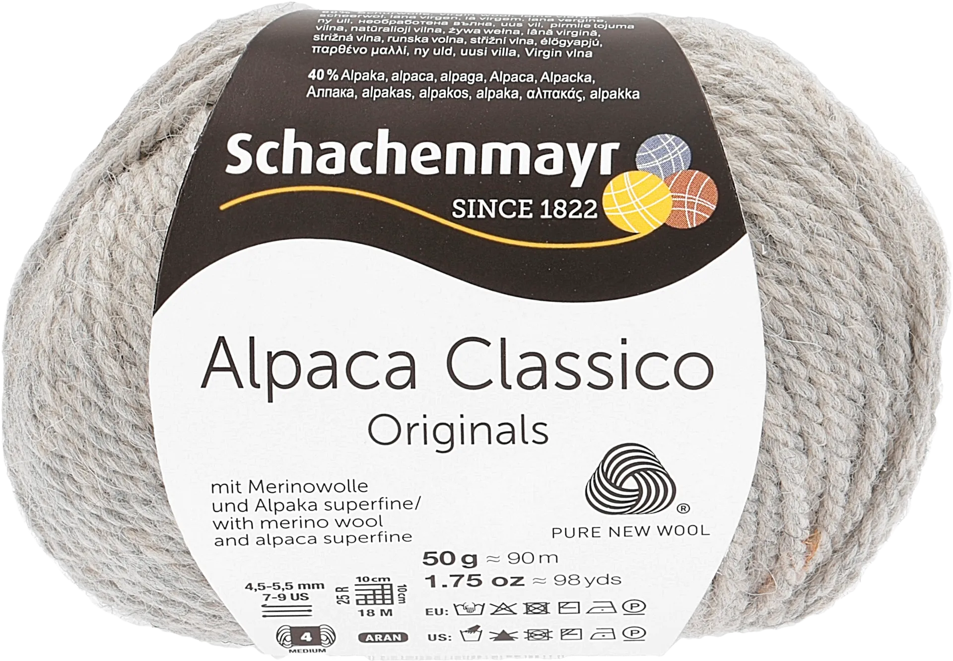 Schachenmayr neulelanka Alpaca Classico 50g harmaa - 1