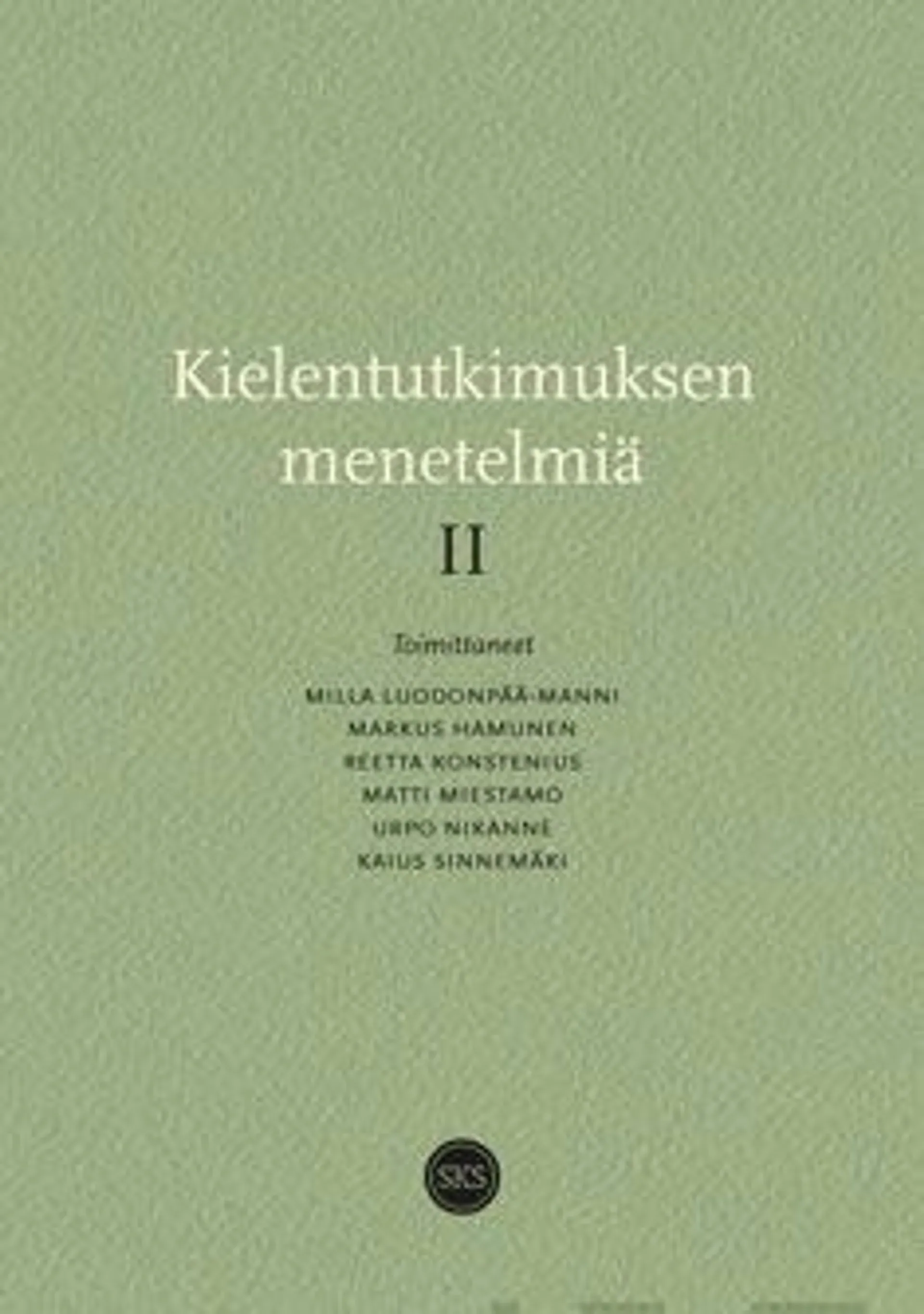 Kielentutkimuksen menetelmiä  II