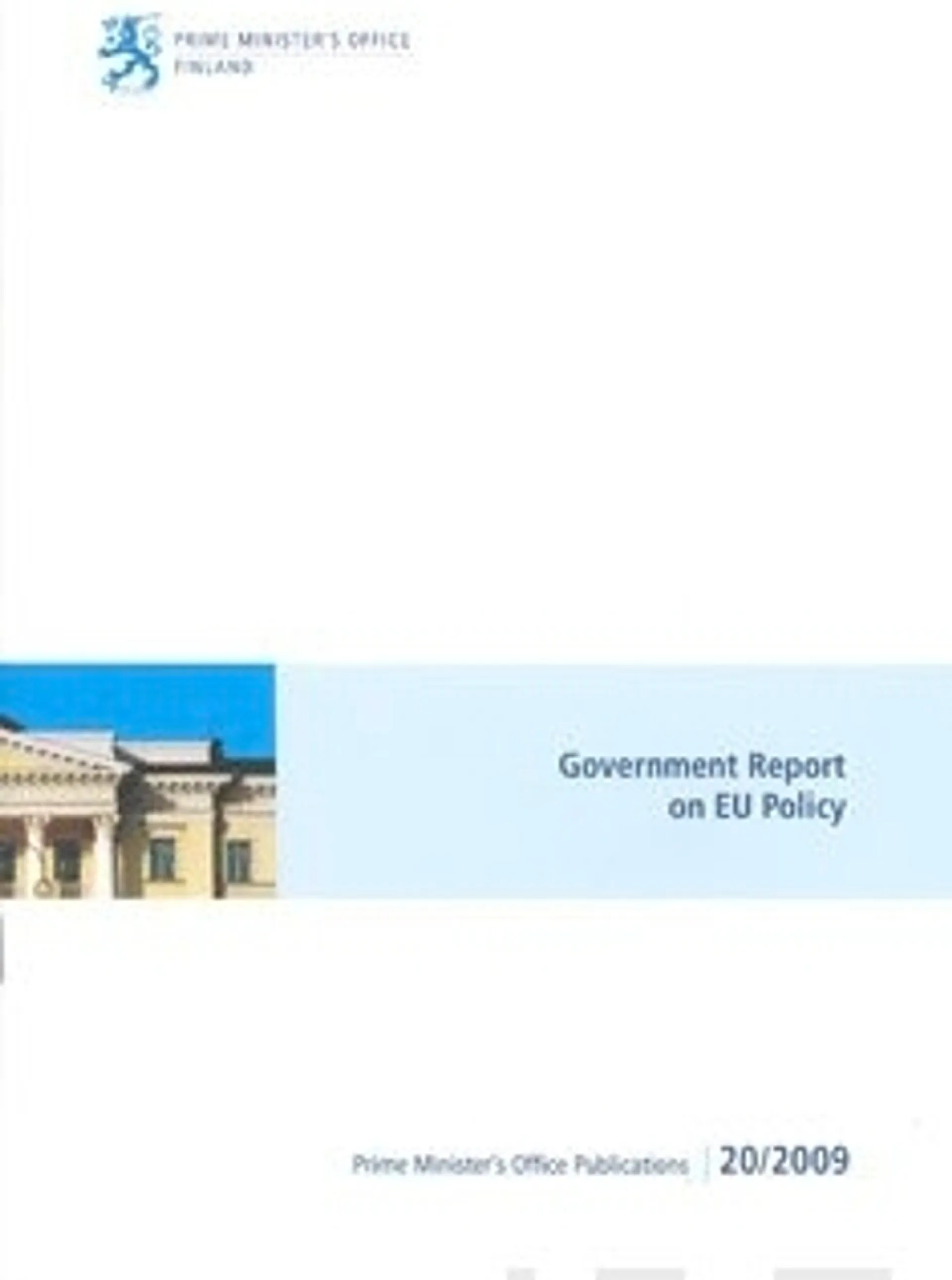 Government report on EU policy