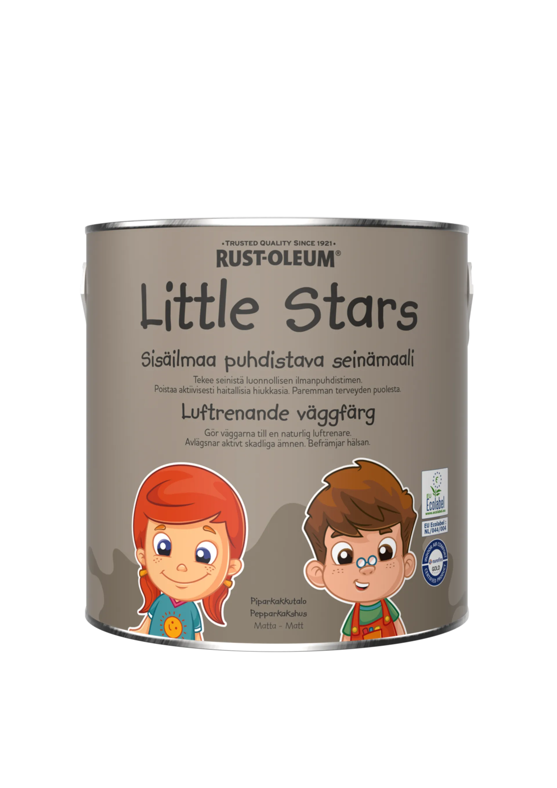 Rust-Oleum Little Stars Sisäilmaa puhdistava Seinämaali 2,5L Piparkakkutalo