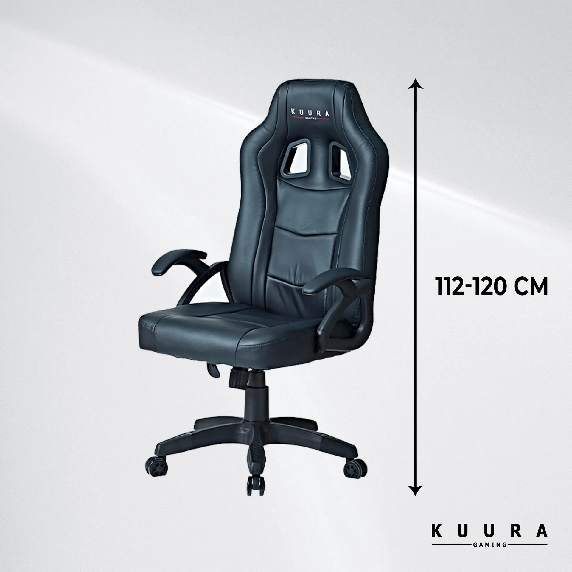 Kuura Gaming pelituoli Gamer musta - 7