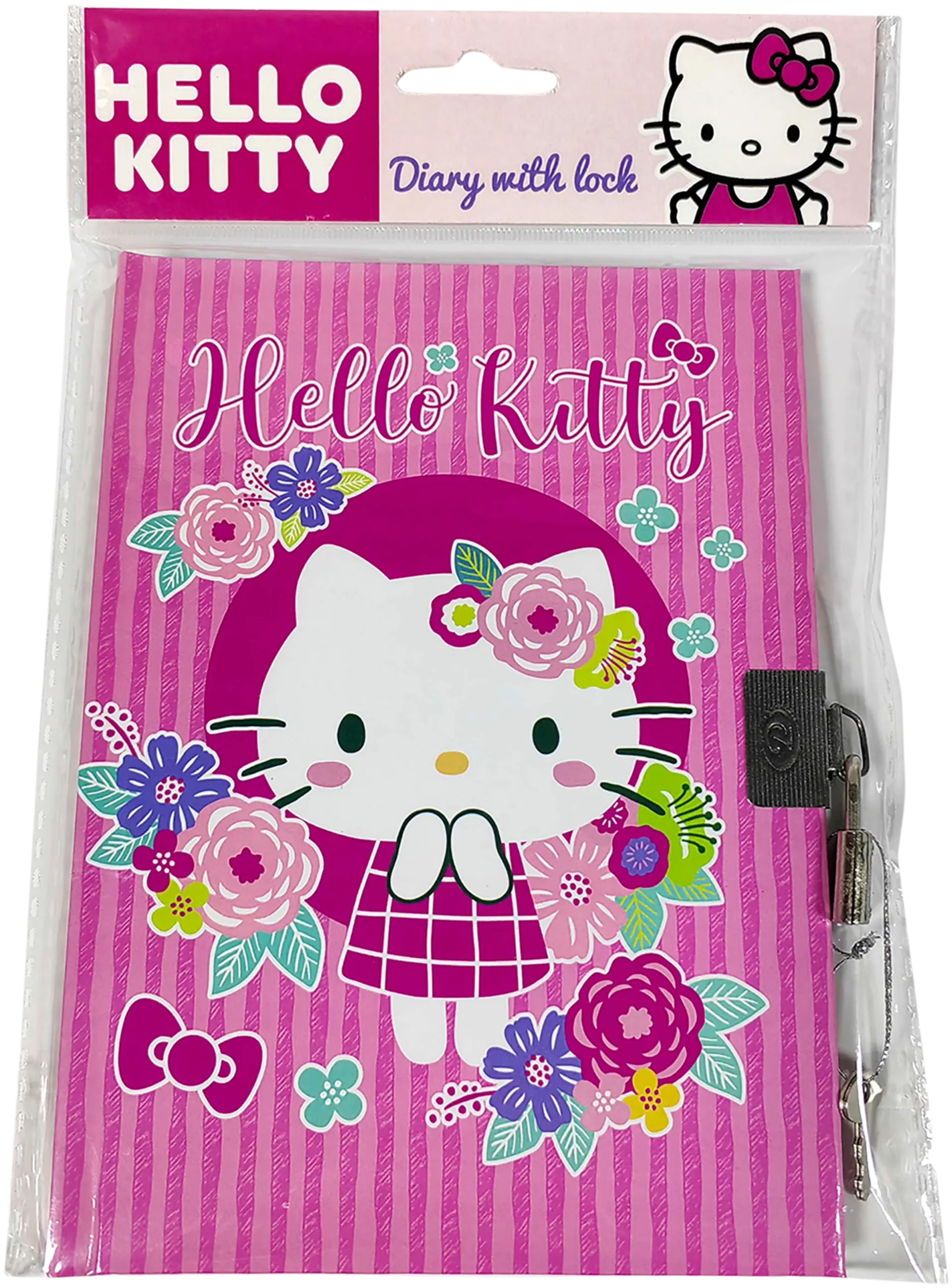 Hello Kitty päiväkirja pussissa