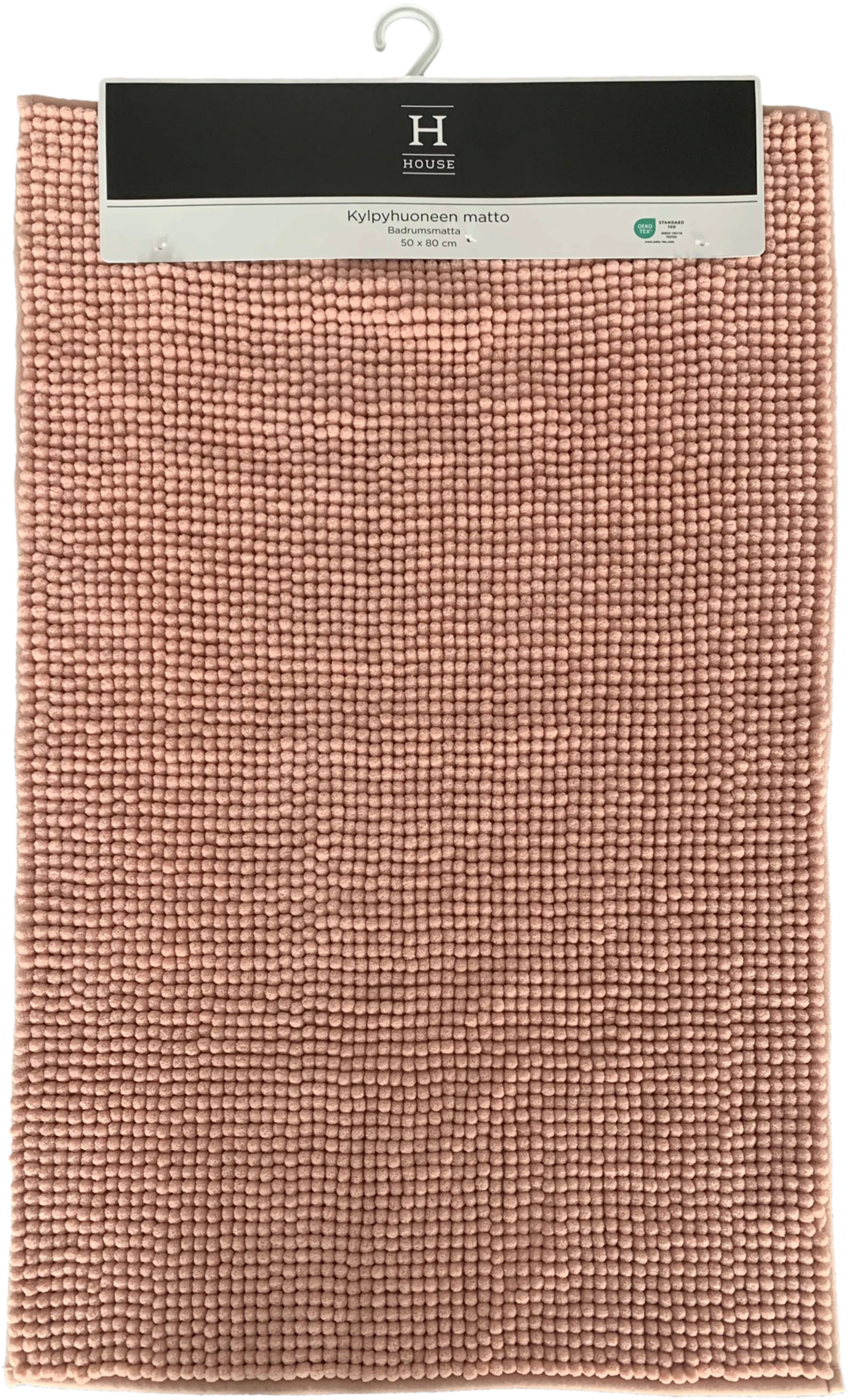 House kylpyhuonematto Chenille 50x80 cm roosa