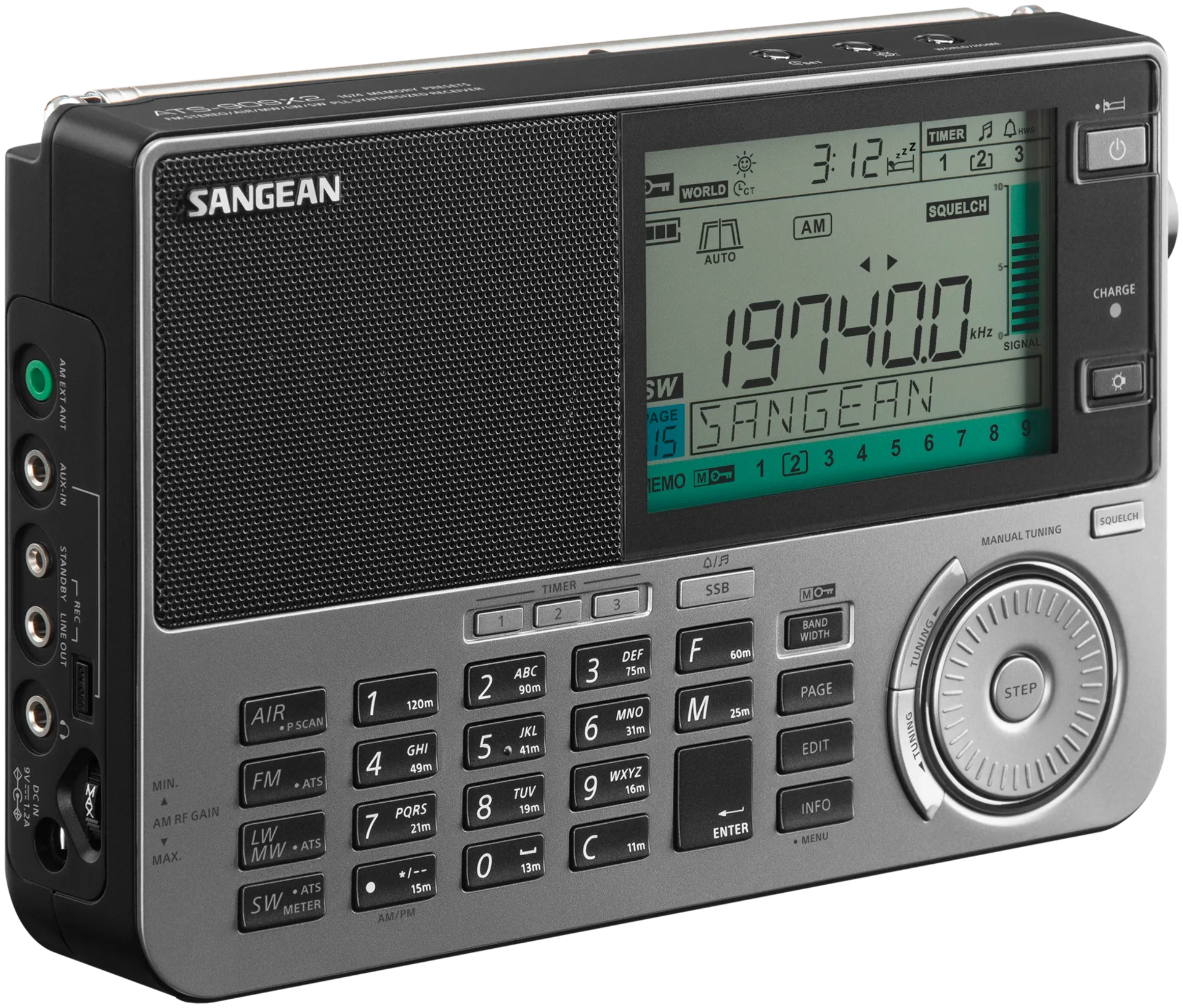 Sangean maailmanradio ATS-909X2 musta - 2