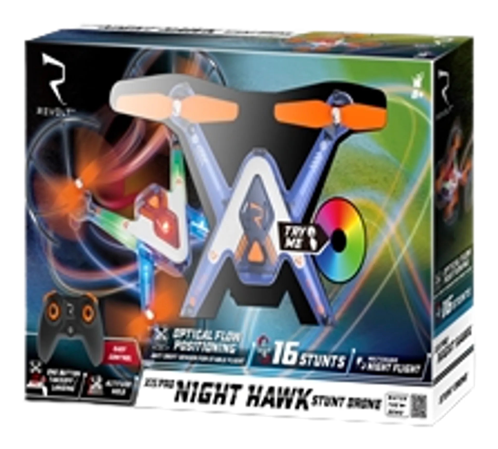 Revolt RC X15PRO Night Hawk Stunt Drone 22 cm sininen - 2