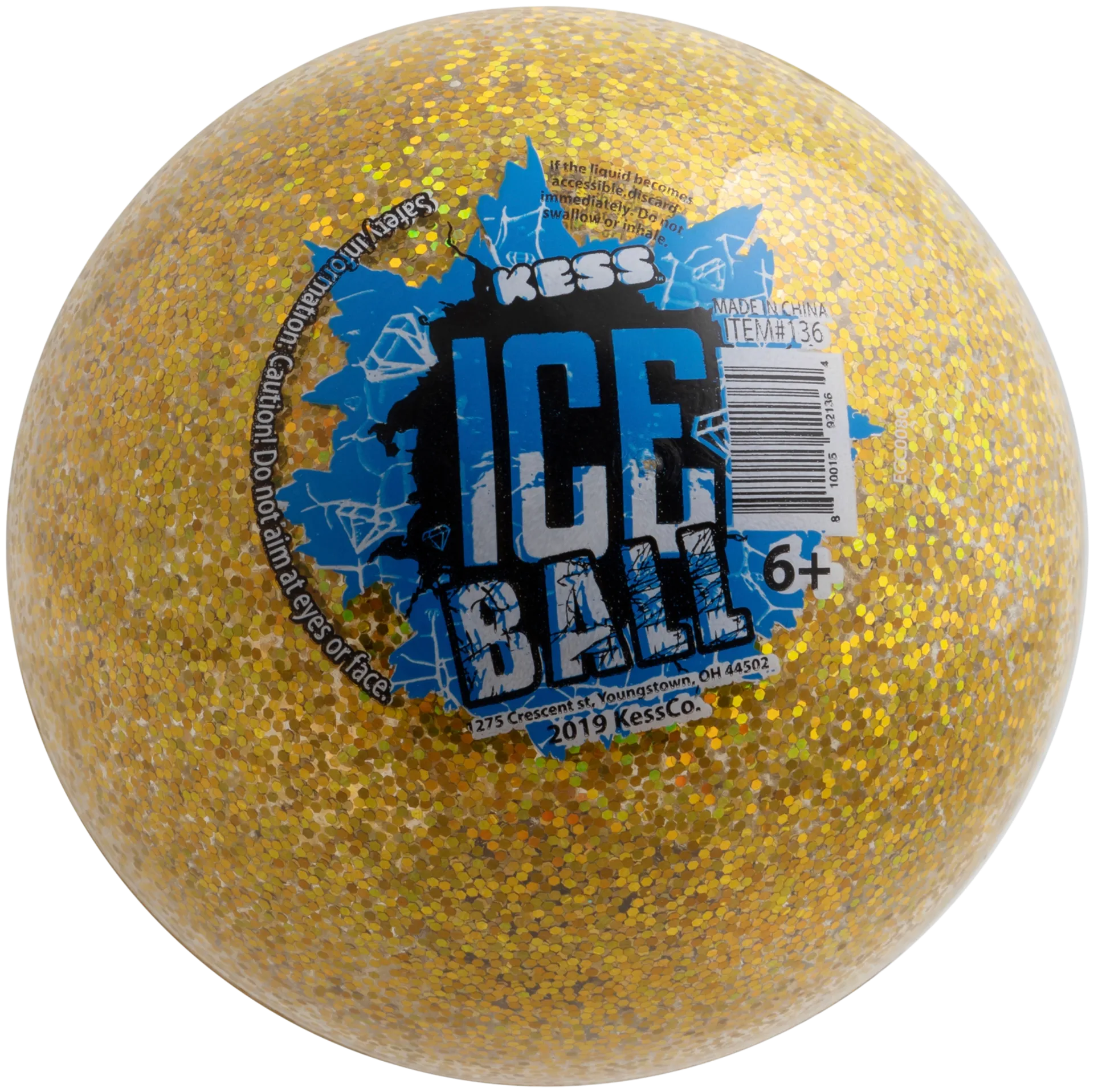Kess kimalteleva pallo ice ball 10 cm värilajitelma - 3