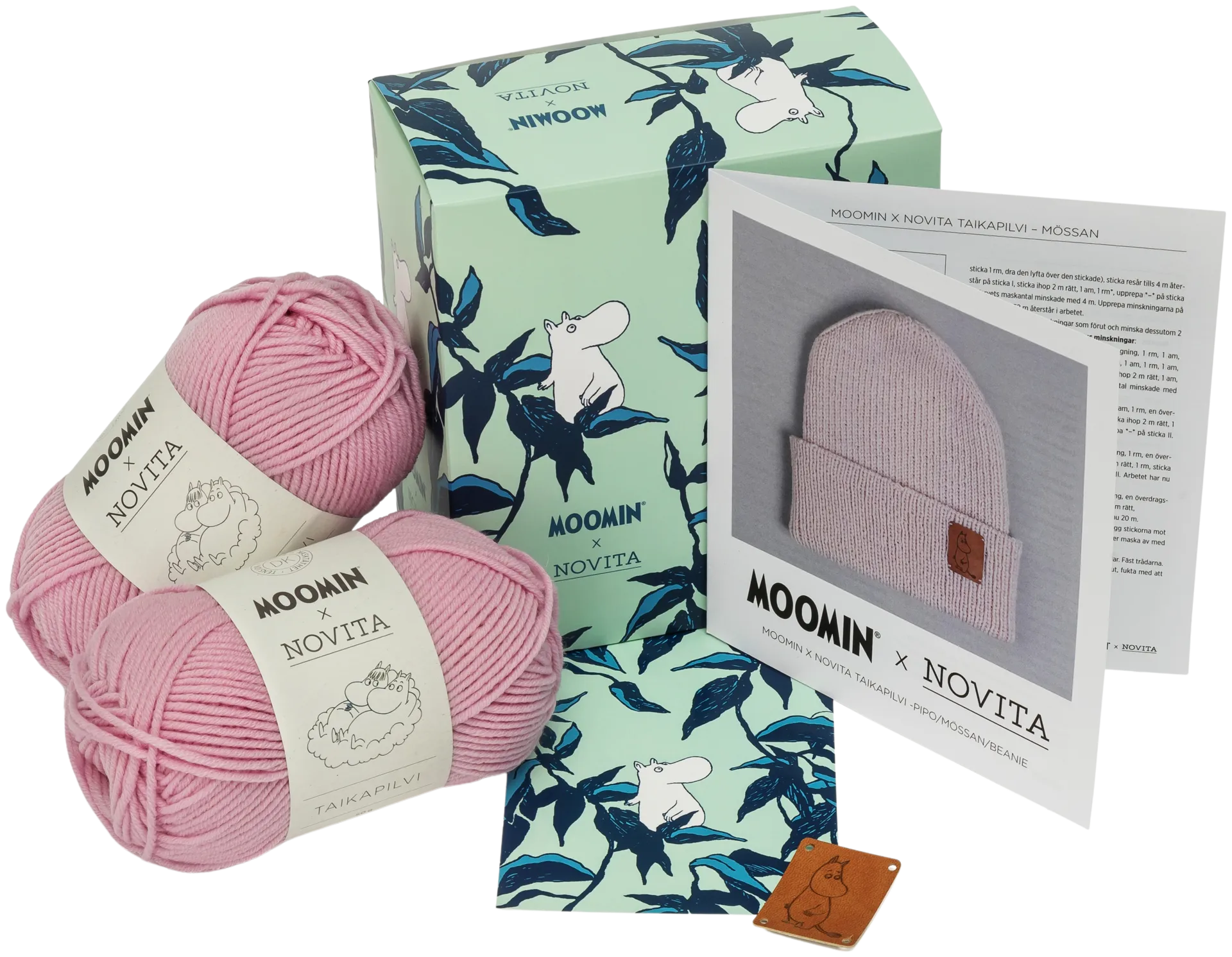 Moomin x Novita Beanie Pipo Kit ystävyys