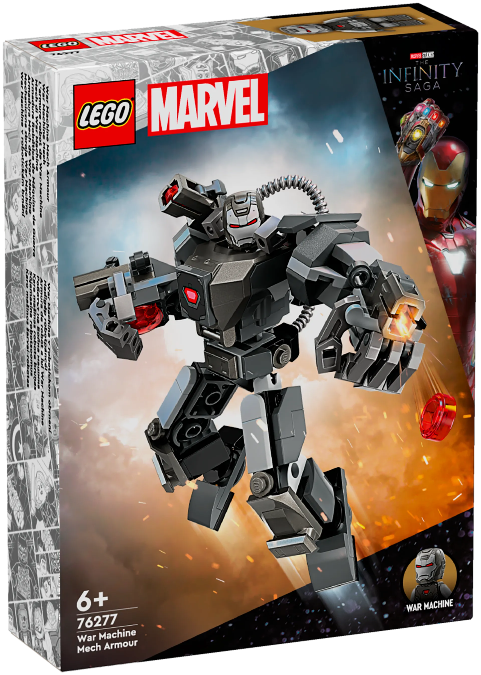 LEGO Super Heroes Marvel 76277 Sotakone-robottiasu, rakennuslelu - 2