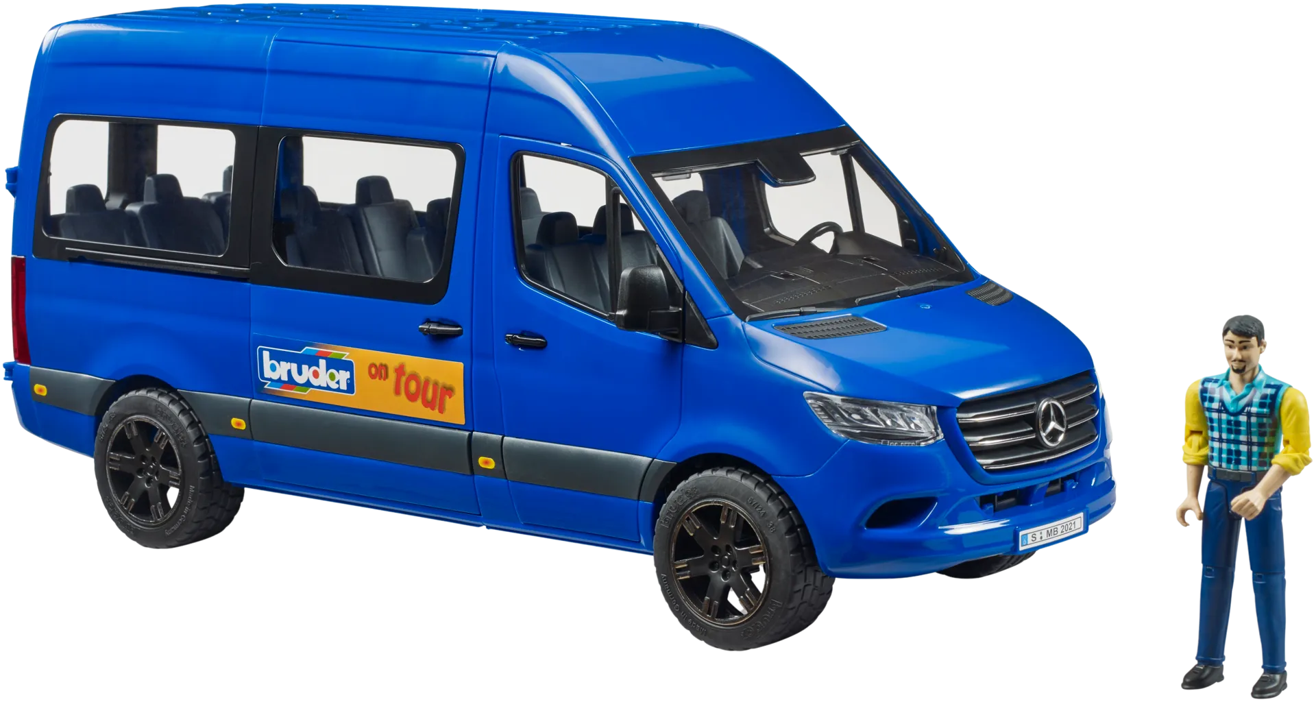 Bruder Mercedes-Benz Sprinter pakettiauto ja kuljettaja - 3