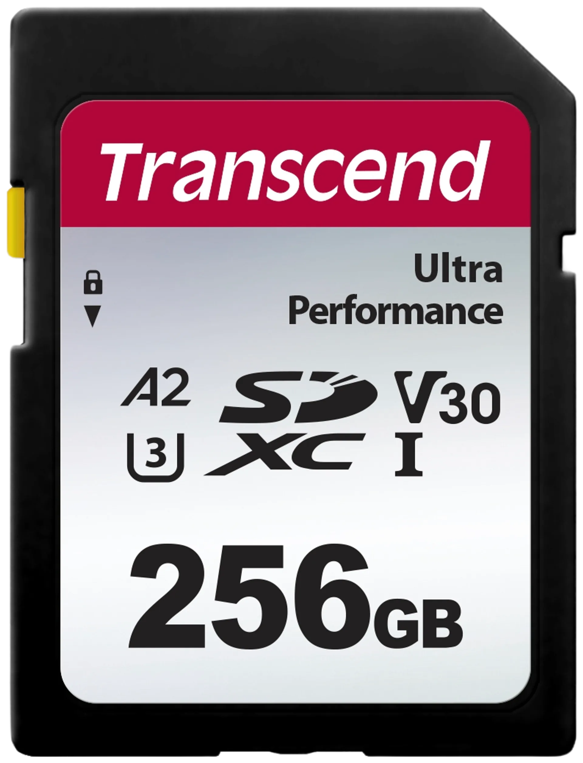 Transcend 340S 256GB U3 SDXC muistikortti (R160 W90 MB/s) - 1