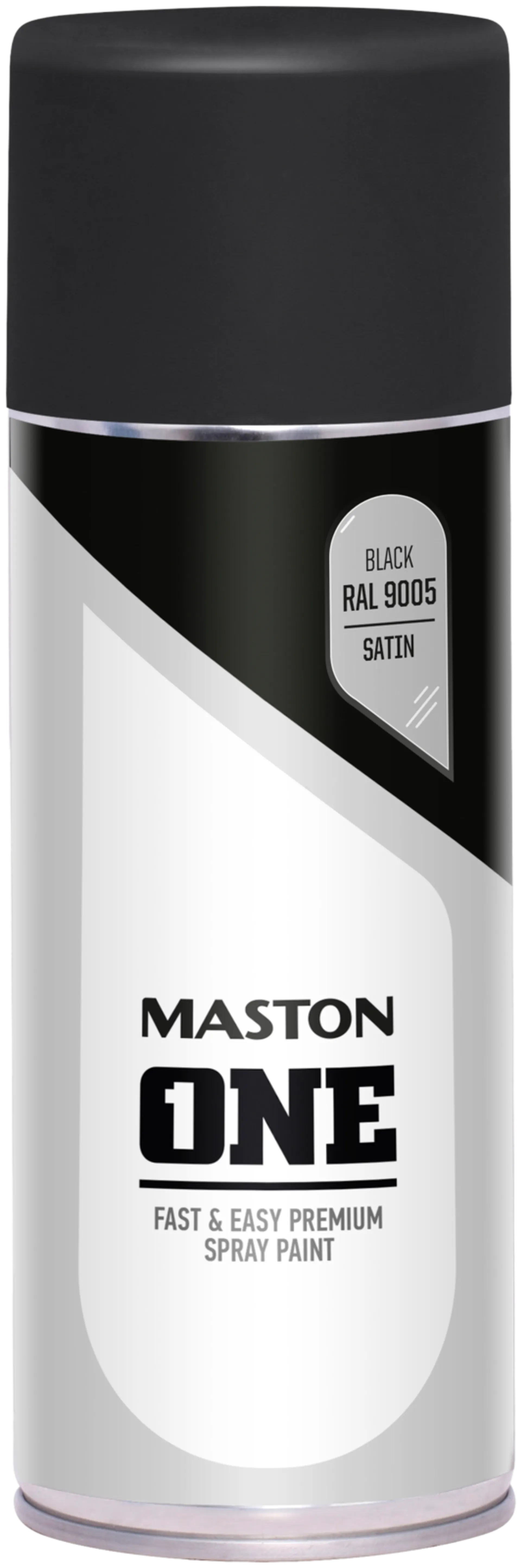 Maston One spraymaali musta 400ml RAL 9005