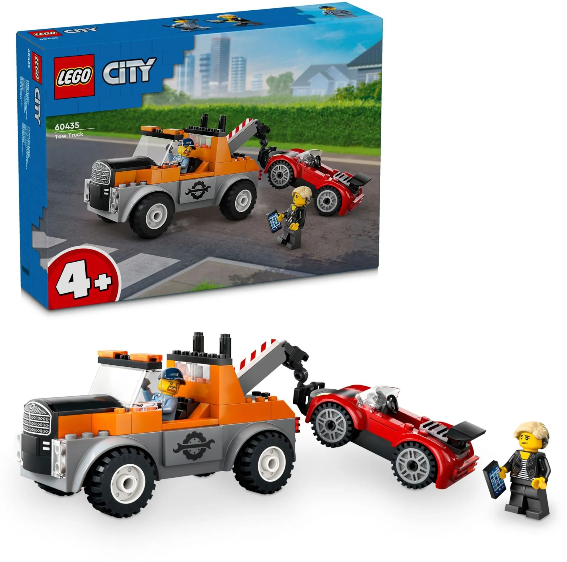 LEGO City Great Vehicles 60435 Hinausauto ja urheiluautokorjaamo - 1