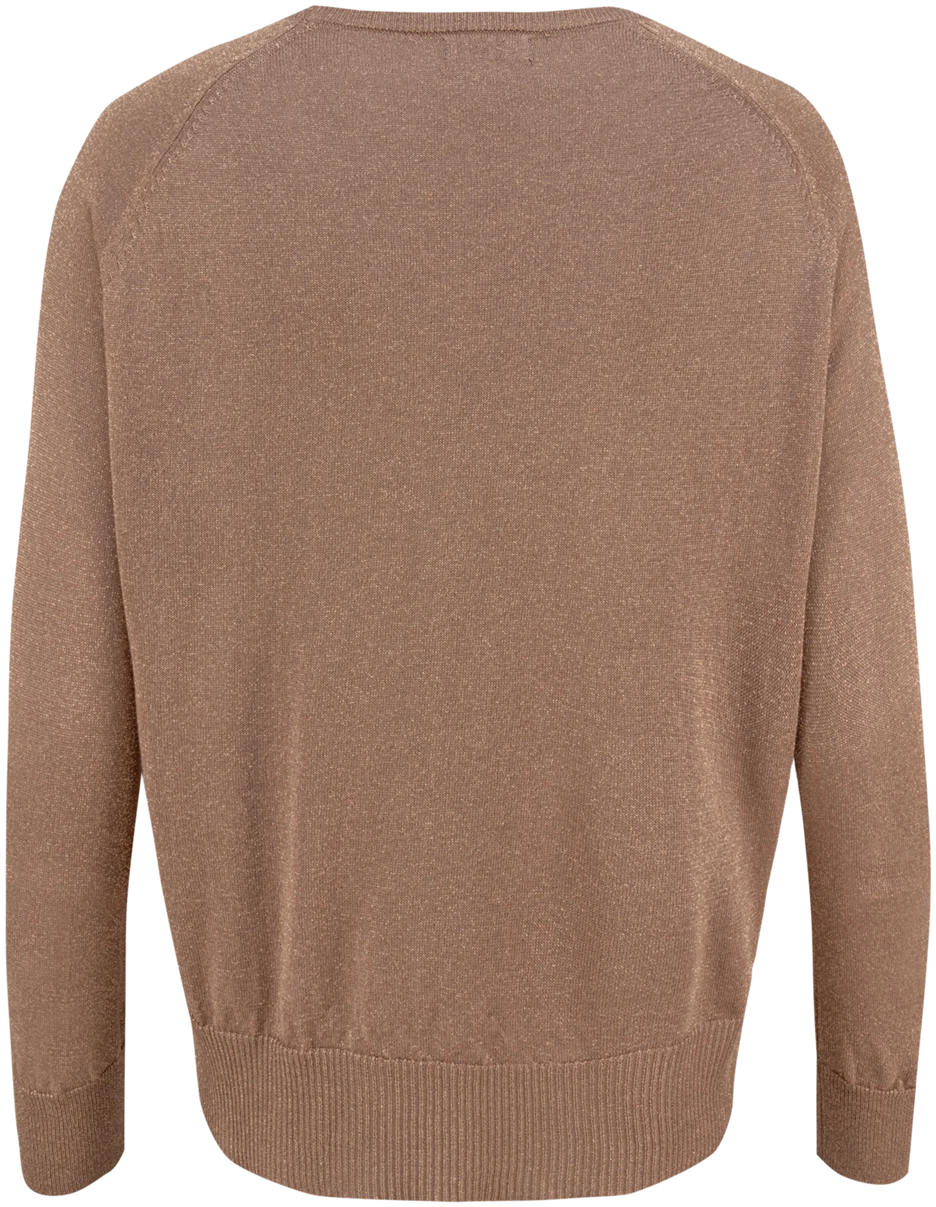 TEX naisten neulepusero lurex I970153 - Bronze - 2