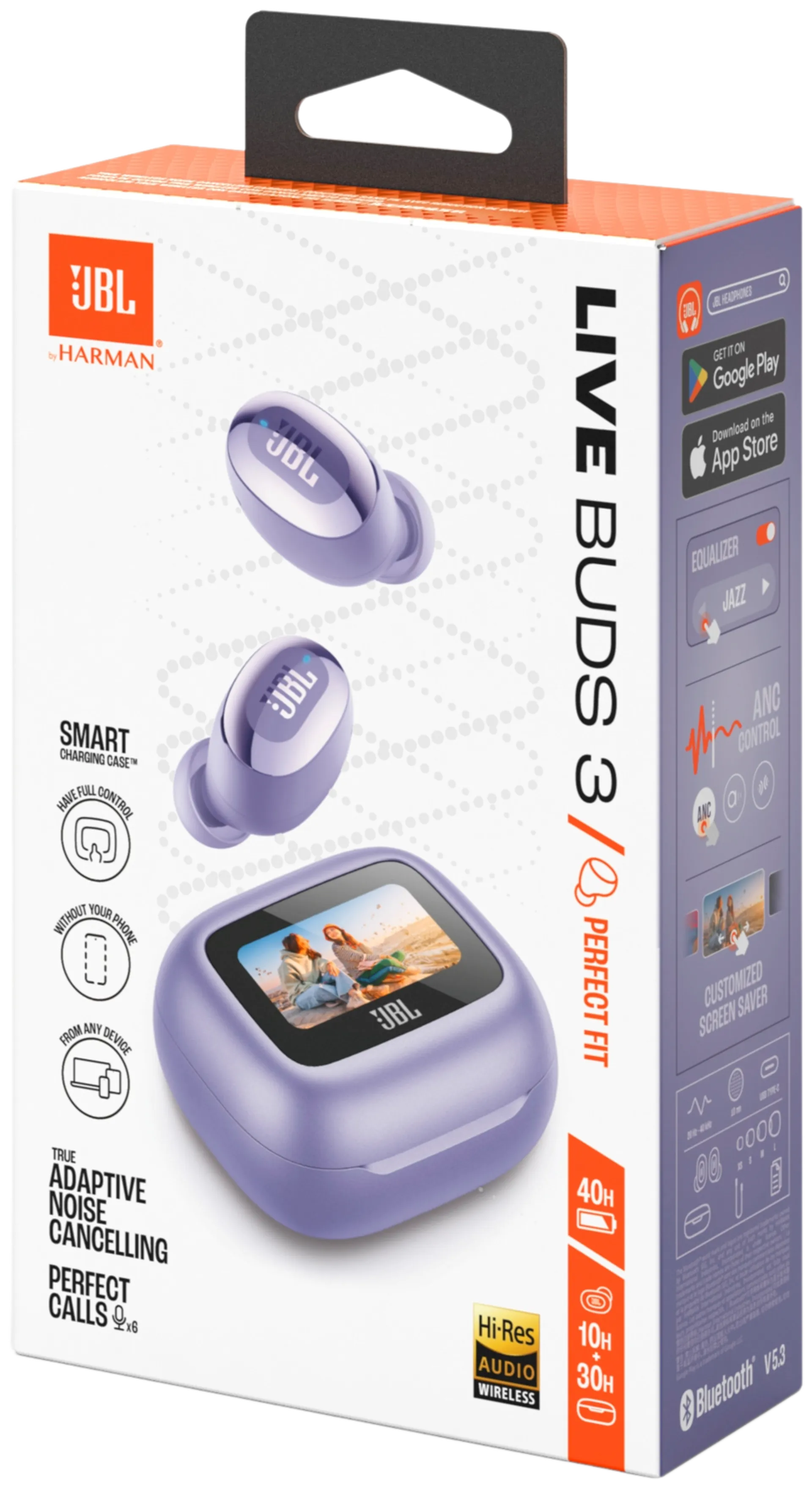 JBL Bluetooth vastamelunappikuulokkeet Live Buds 3 violetti - 9