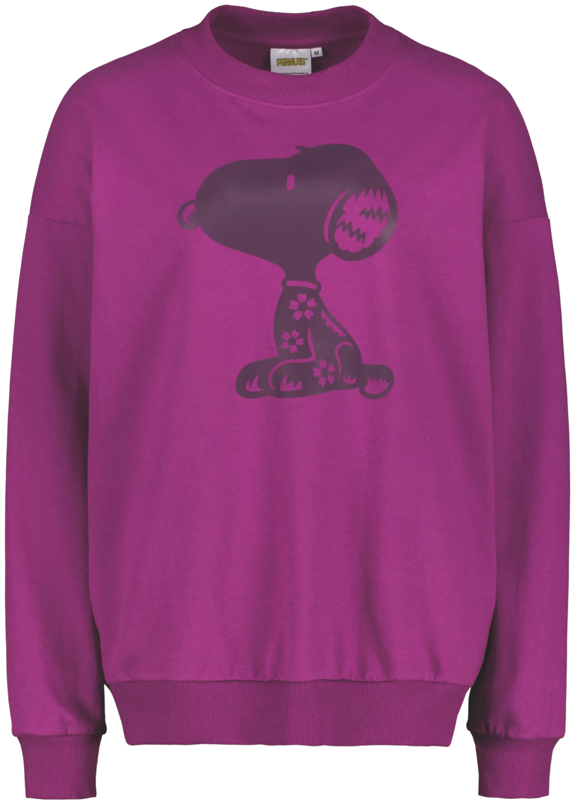 Peanuts naisten collegepusero Snoopy PEA685057 - Vivid viola