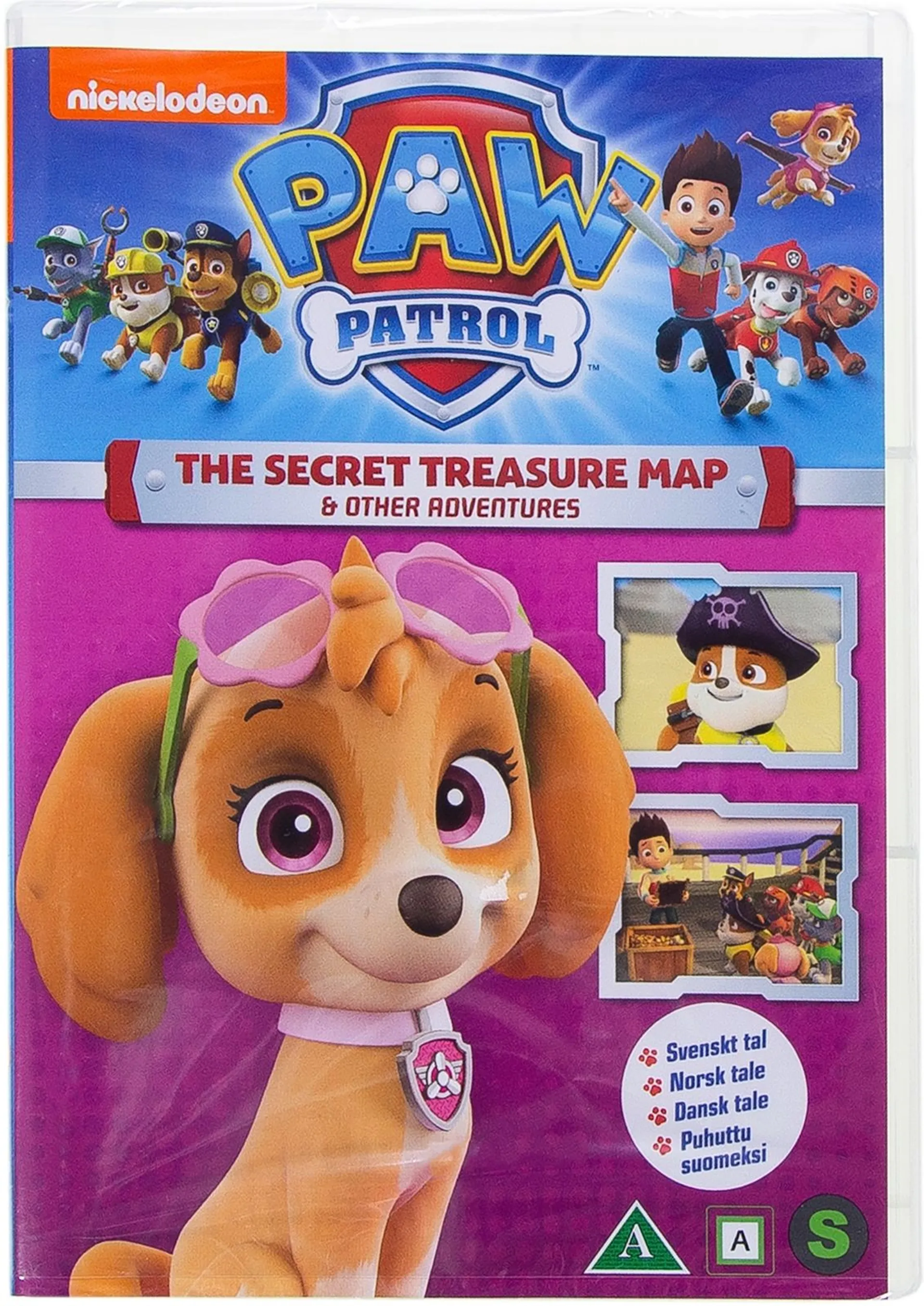 Paw Patrol kausi 1 osa 9 - Salainen aarrekartta DVD